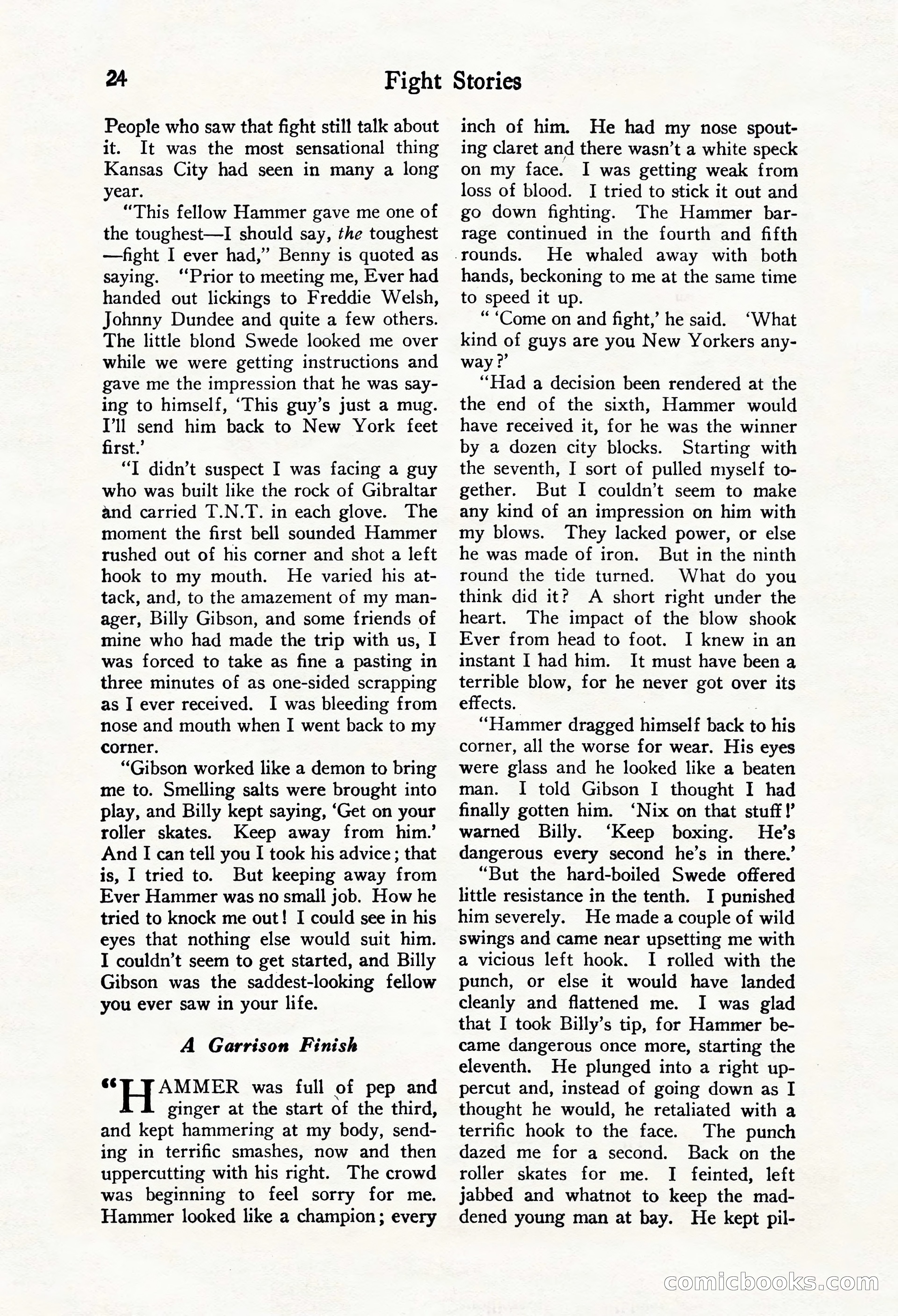 Fight Stories, October 1931 — page 26 of 132