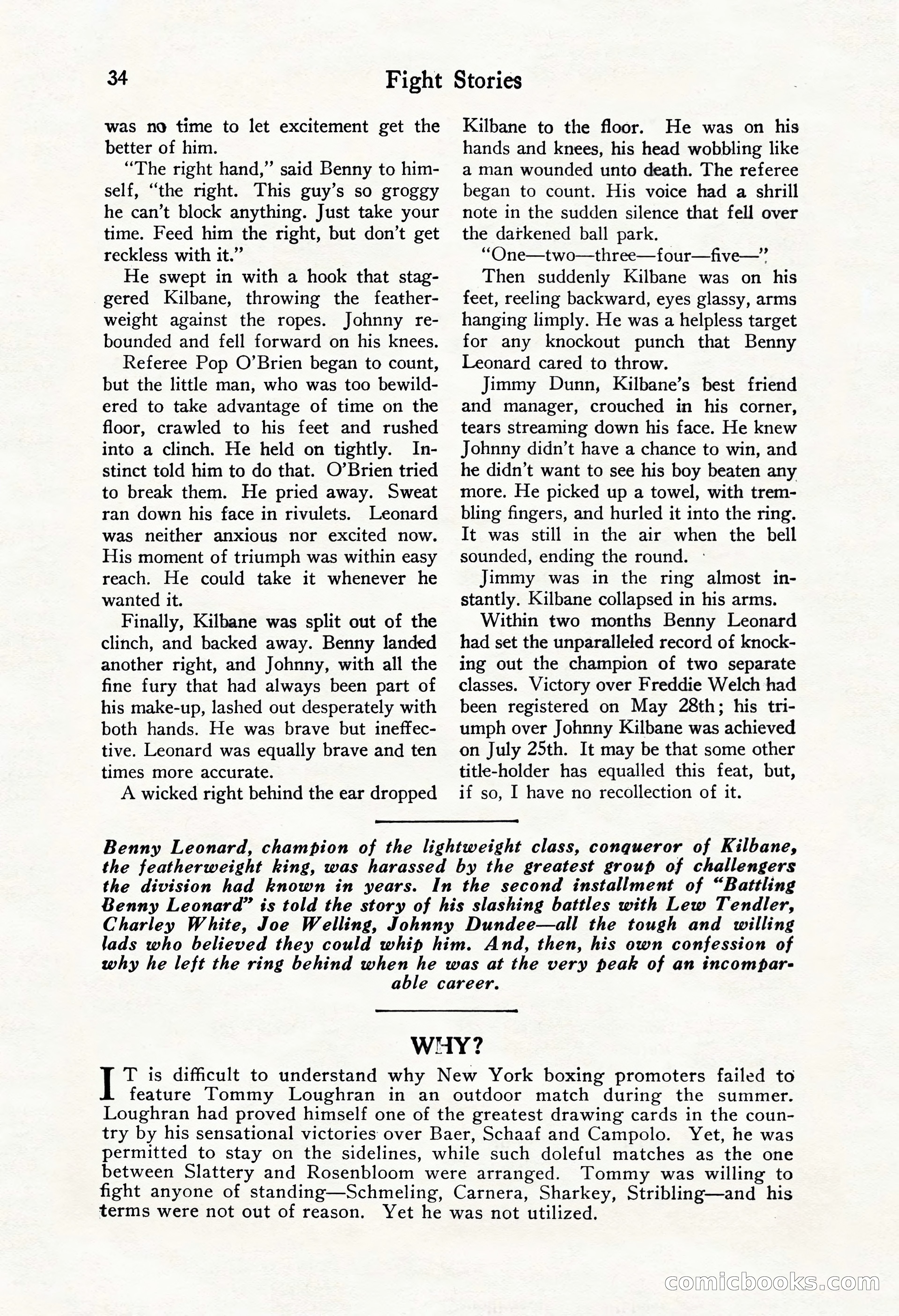 Fight Stories, October 1931 — page 36 of 132