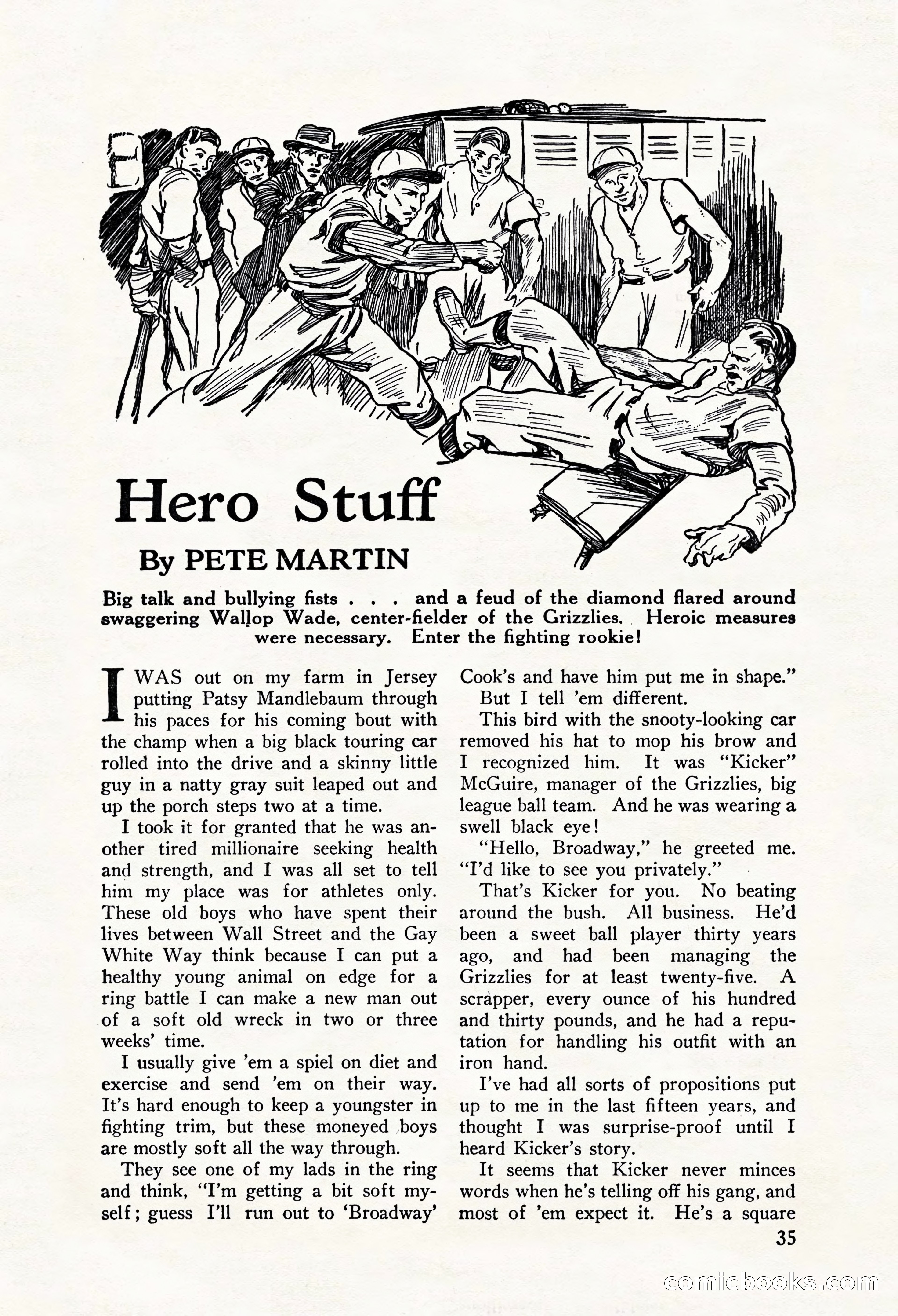 Fight Stories, October 1931 — page 37 of 132