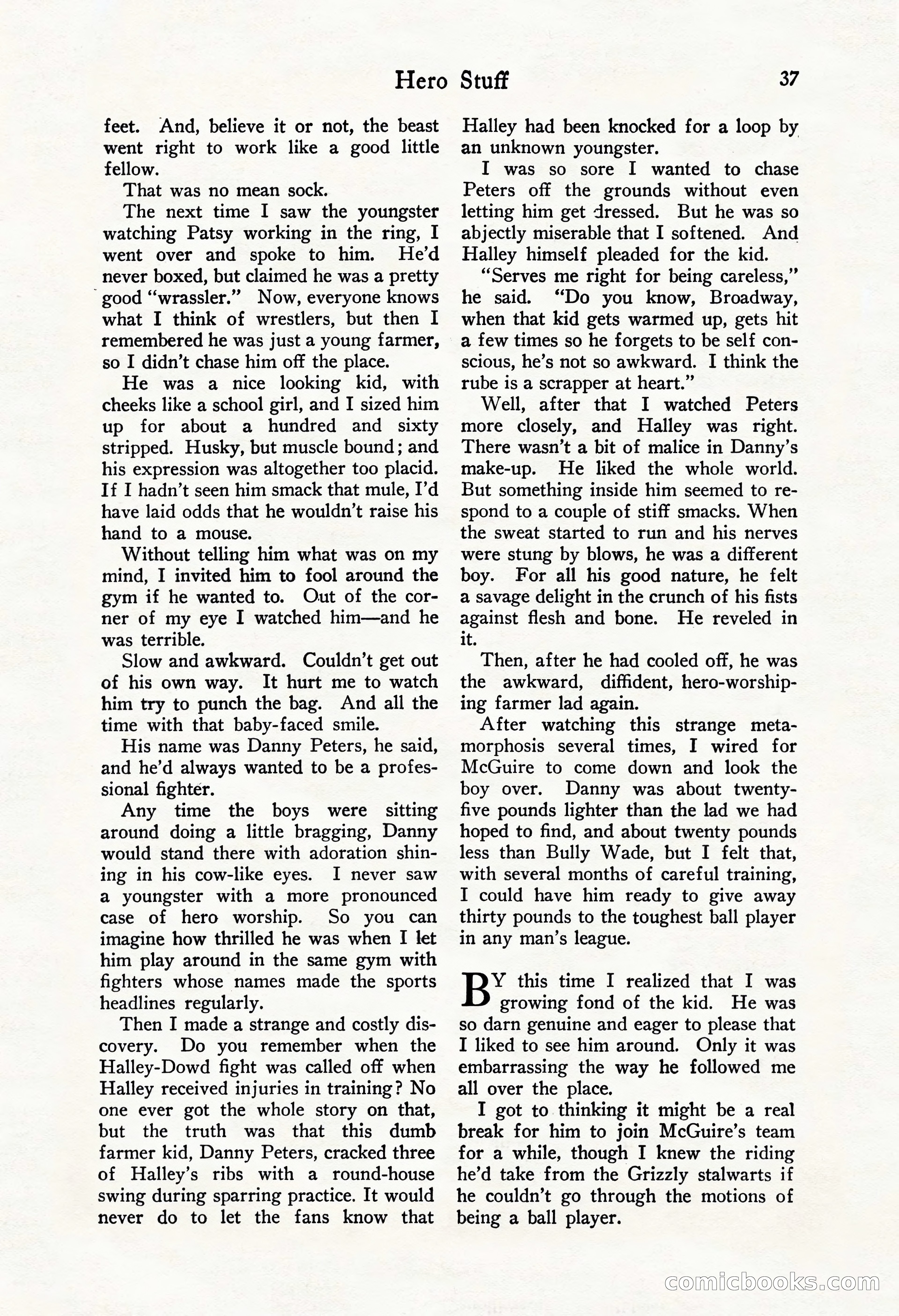 Fight Stories, October 1931 — page 39 of 132