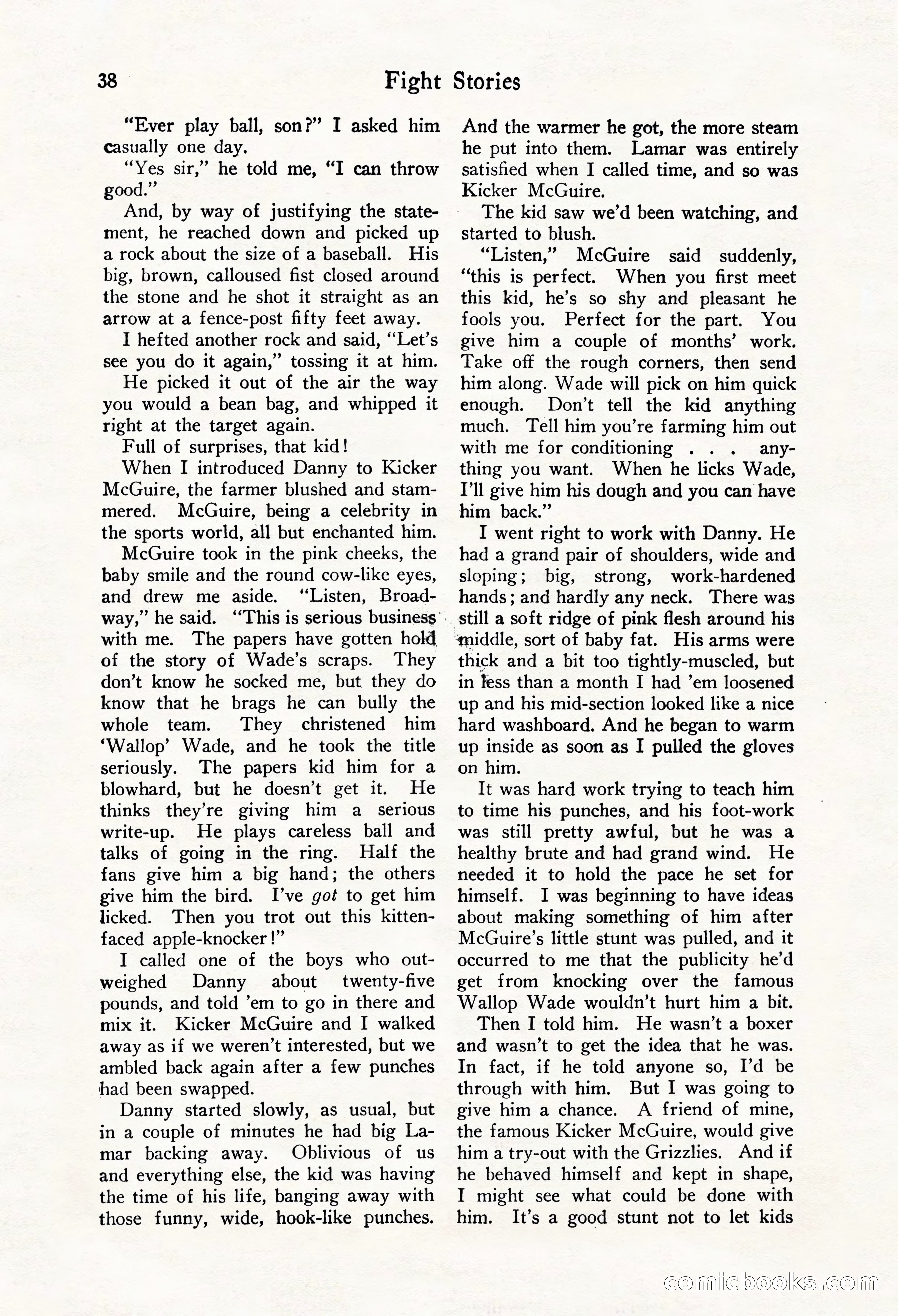 Fight Stories, October 1931 — page 40 of 132