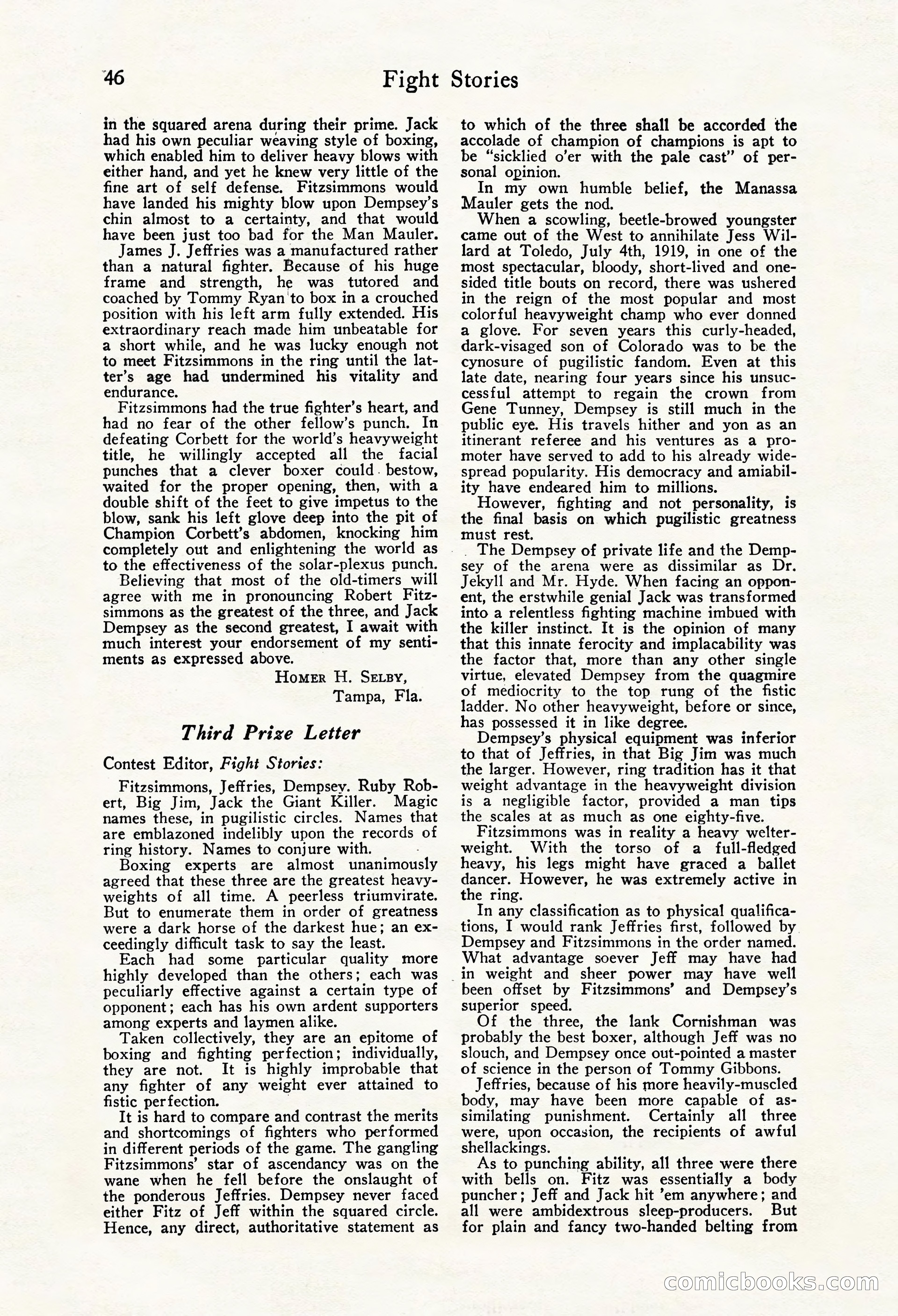 Fight Stories, October 1931 — page 48 of 132