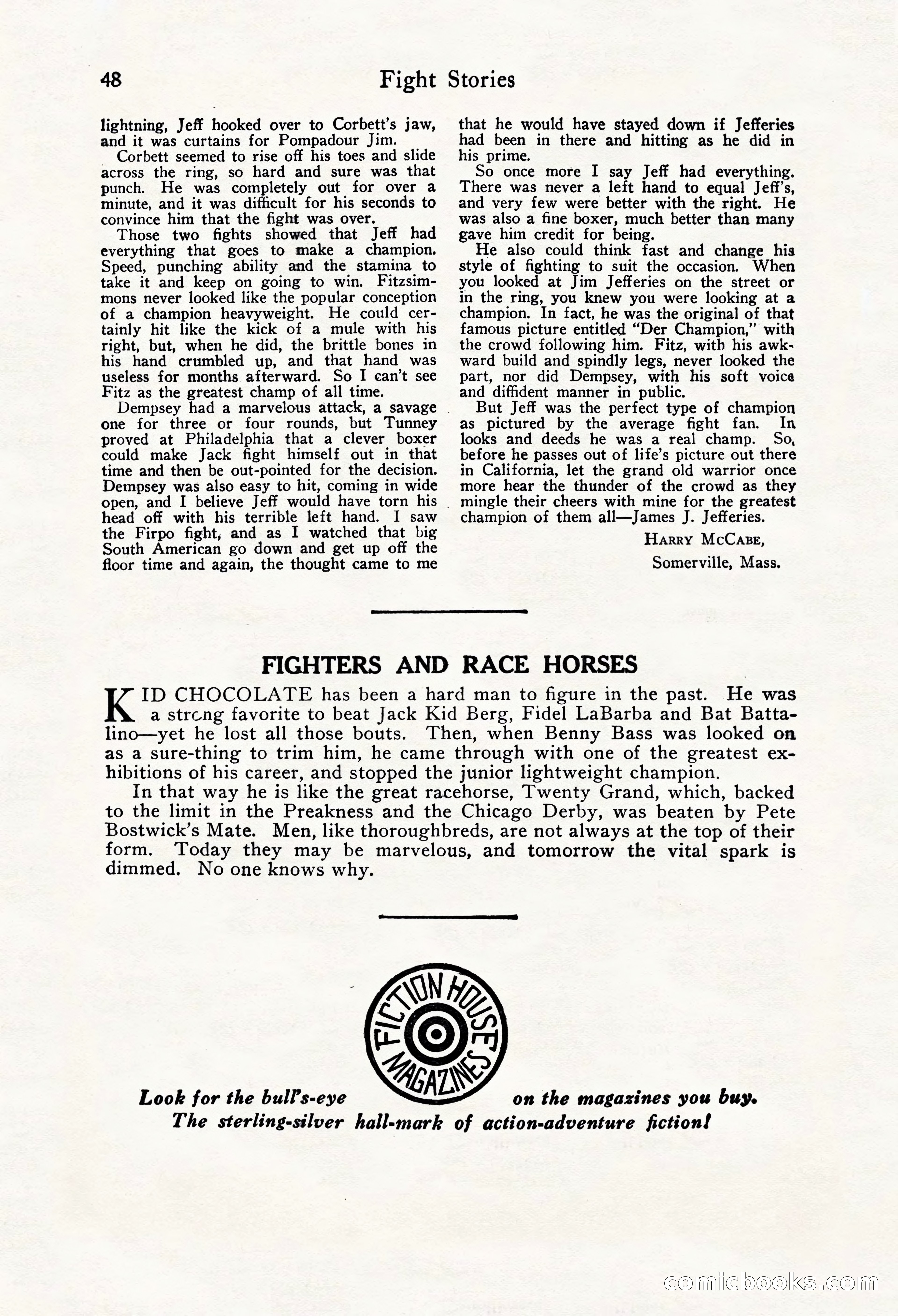 Fight Stories, October 1931 — page 50 of 132
