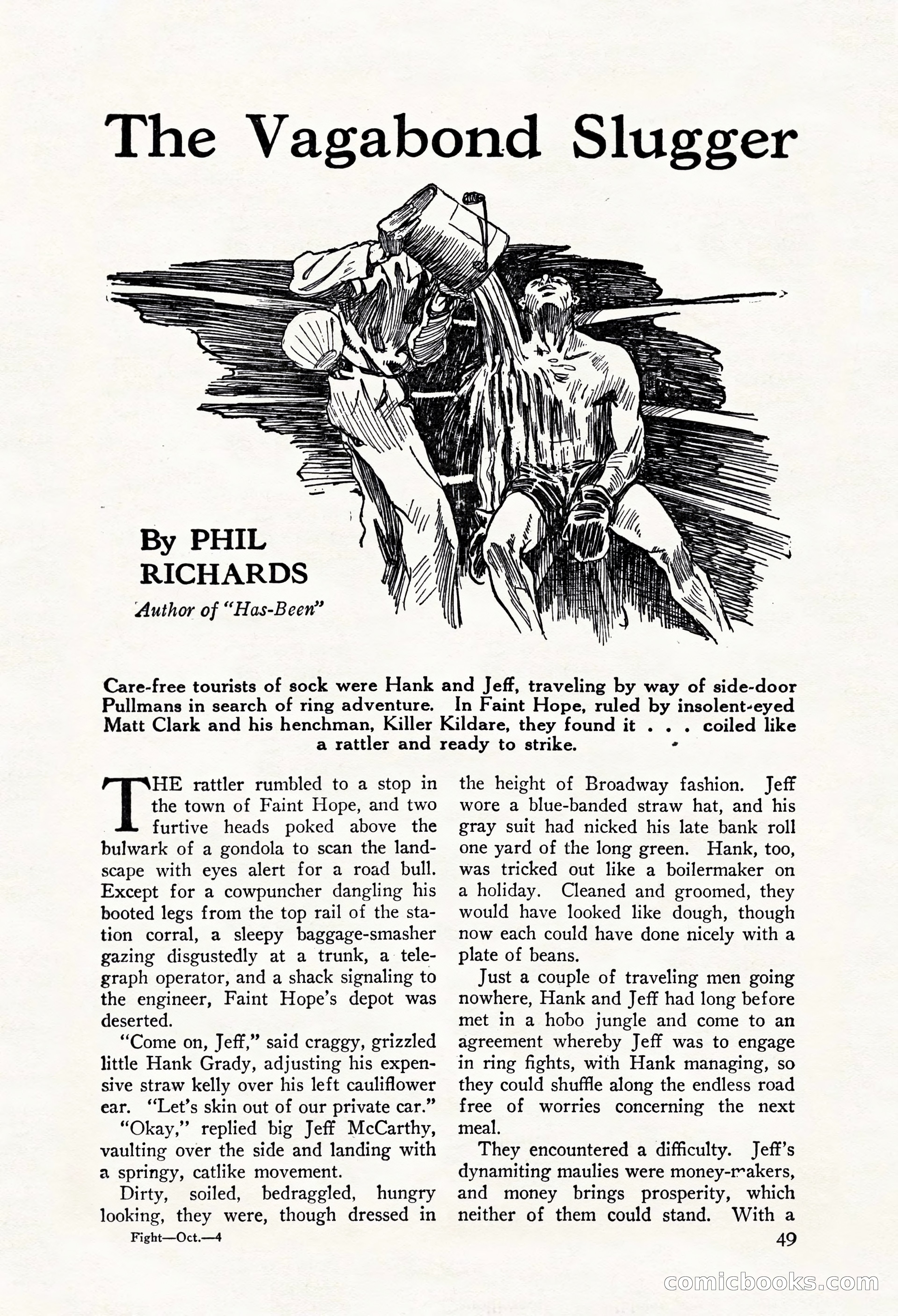 Fight Stories, October 1931 — page 51 of 132