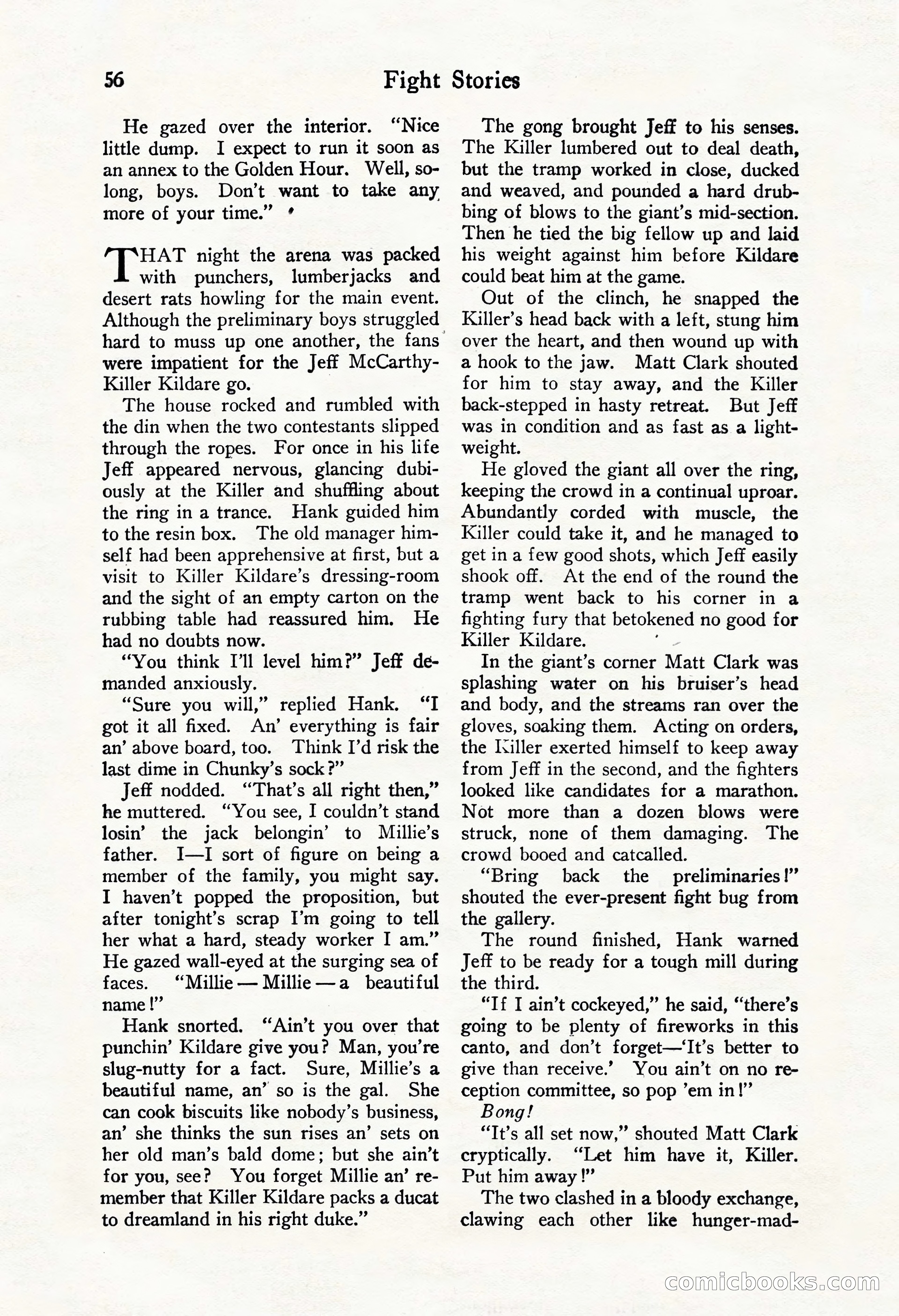 Fight Stories, October 1931 — page 58 of 132