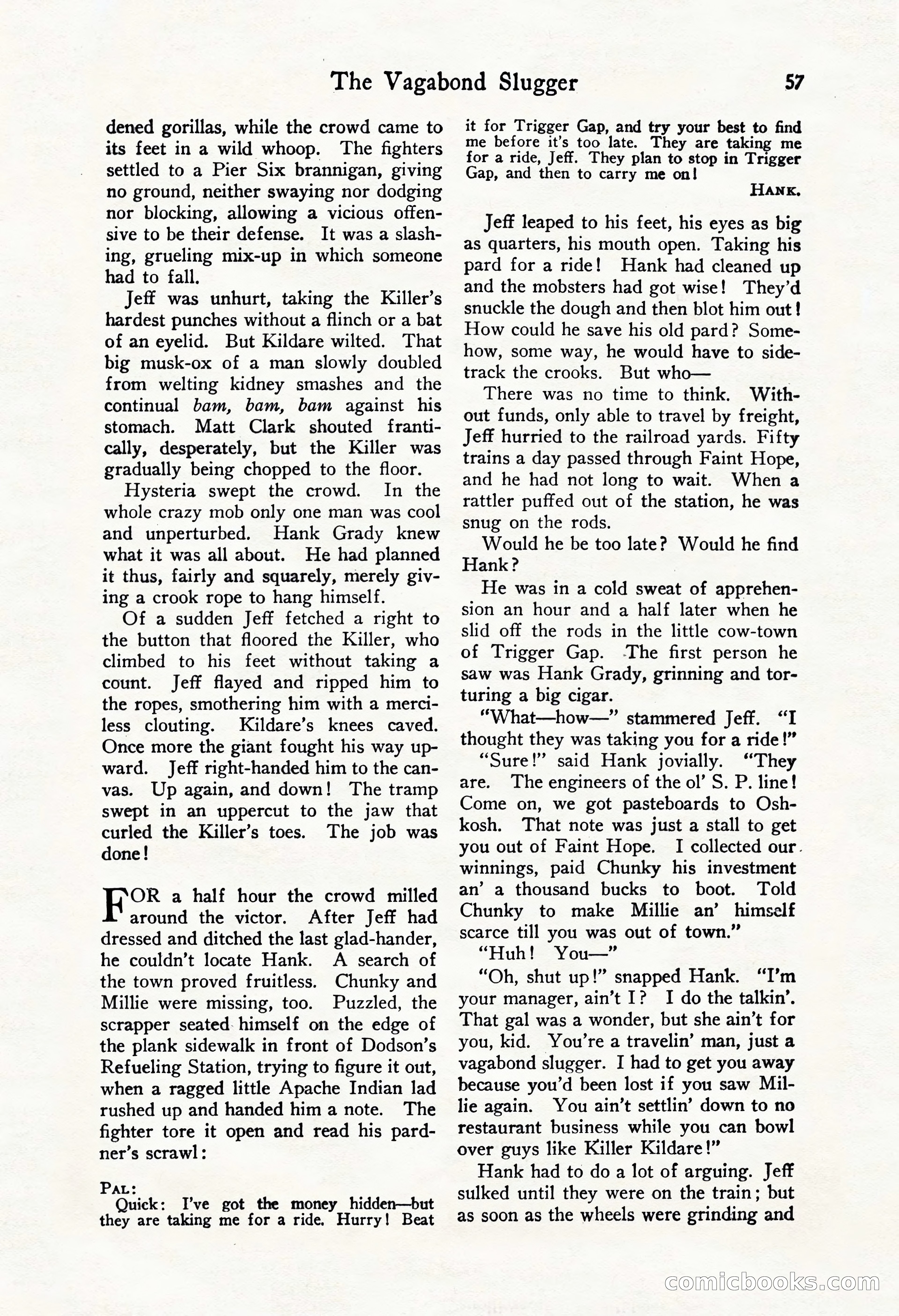 Fight Stories, October 1931 — page 59 of 132