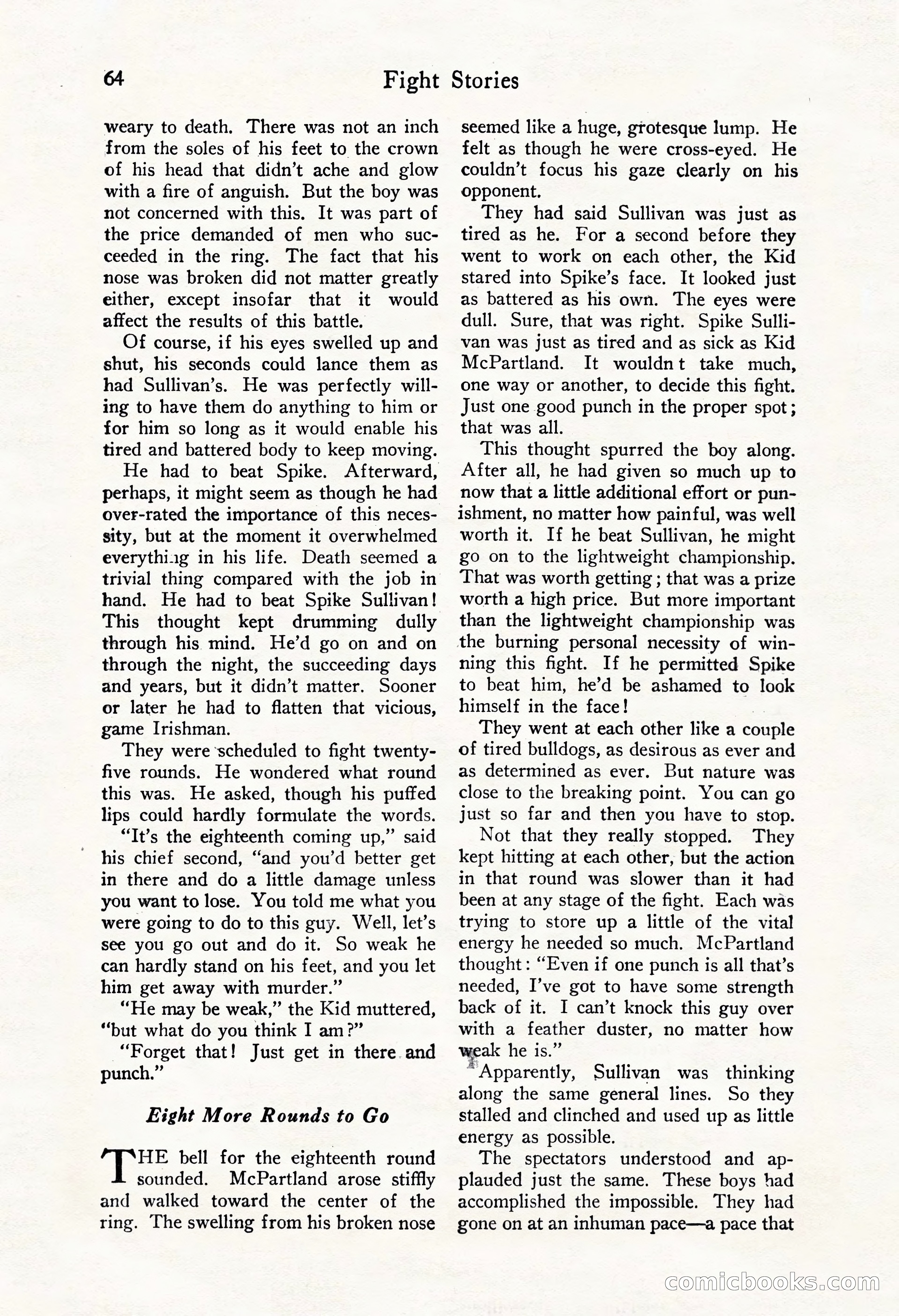 Fight Stories, October 1931 — page 66 of 132