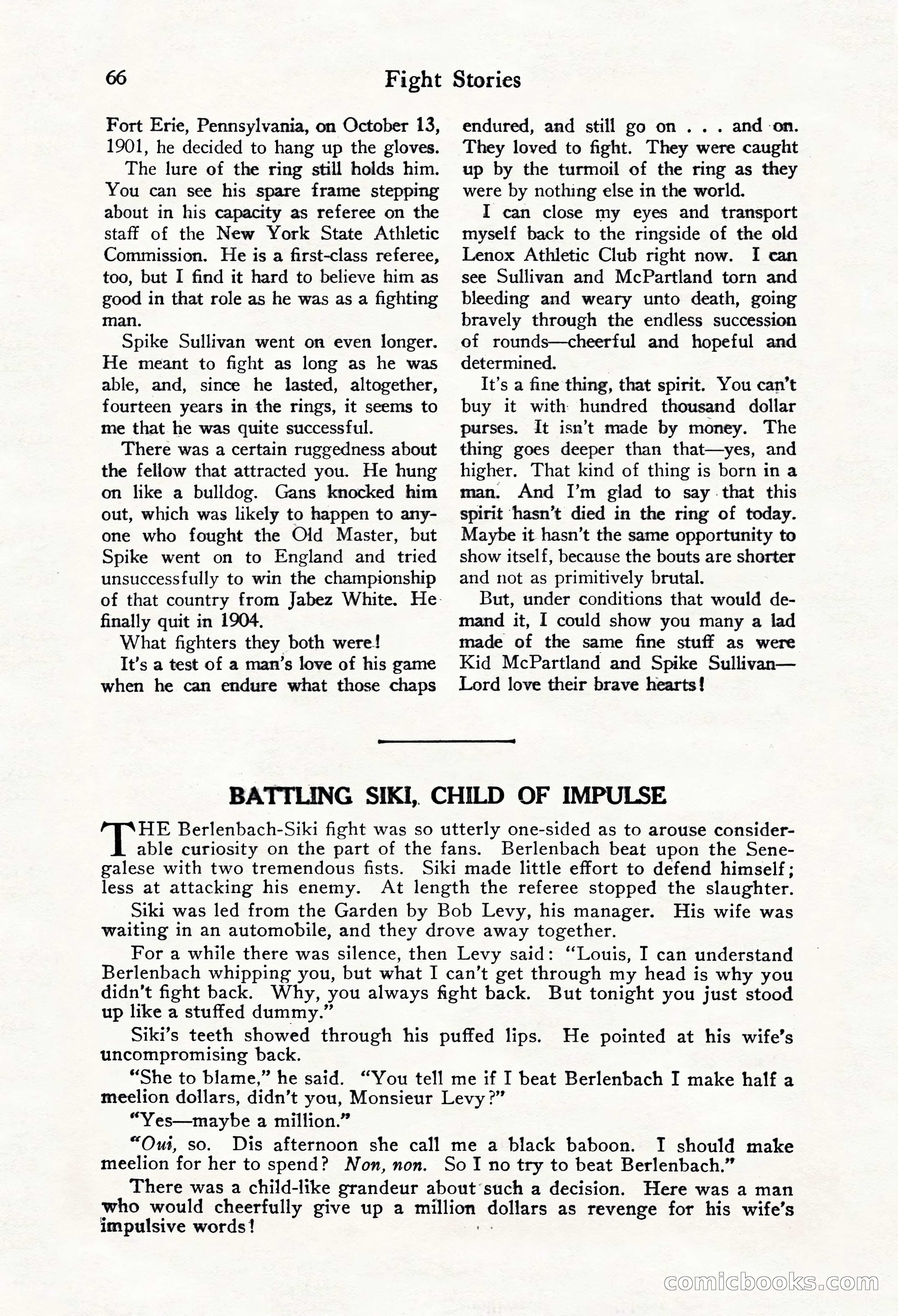 Fight Stories, October 1931 — page 68 of 132