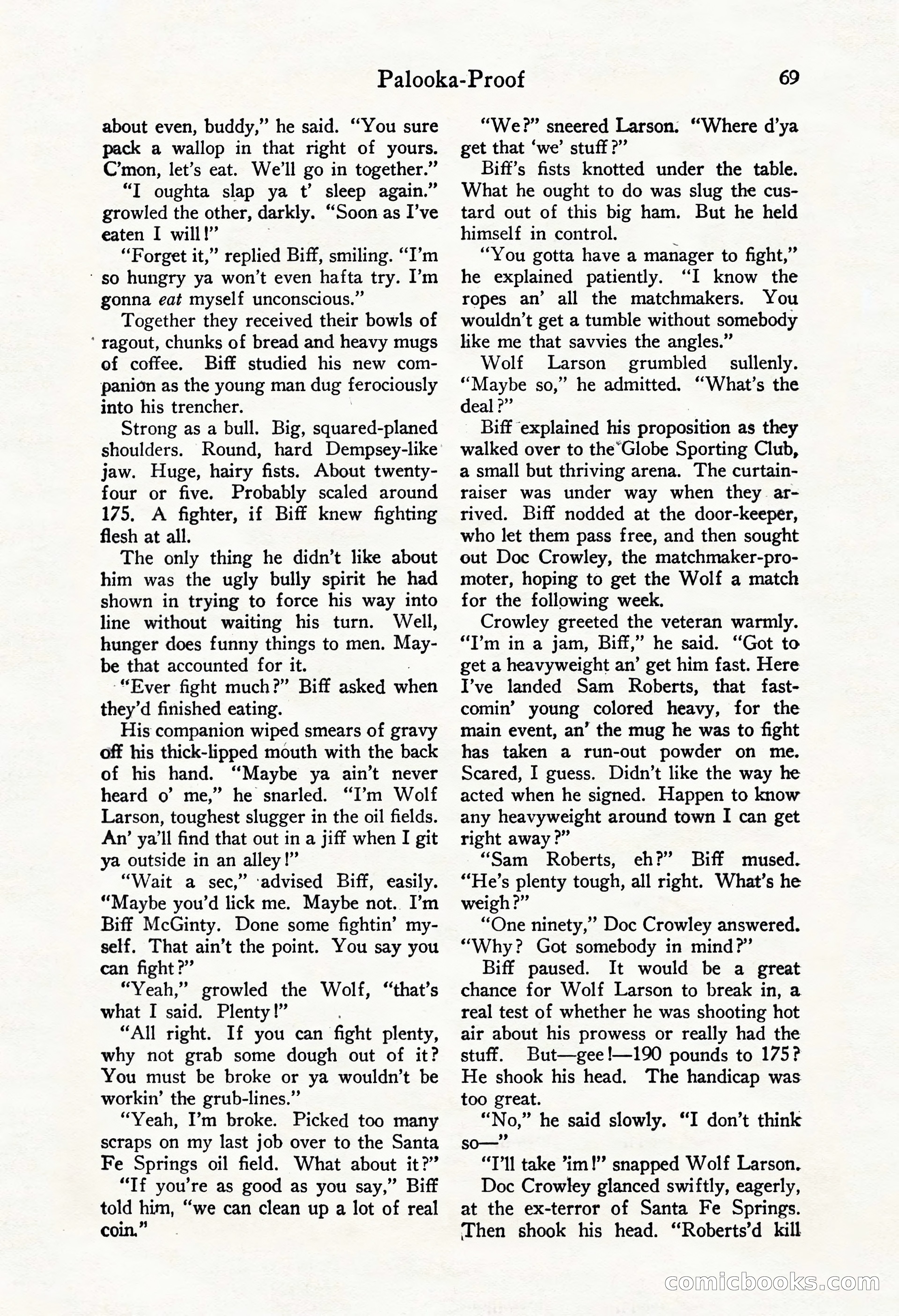 Fight Stories, October 1931 — page 71 of 132