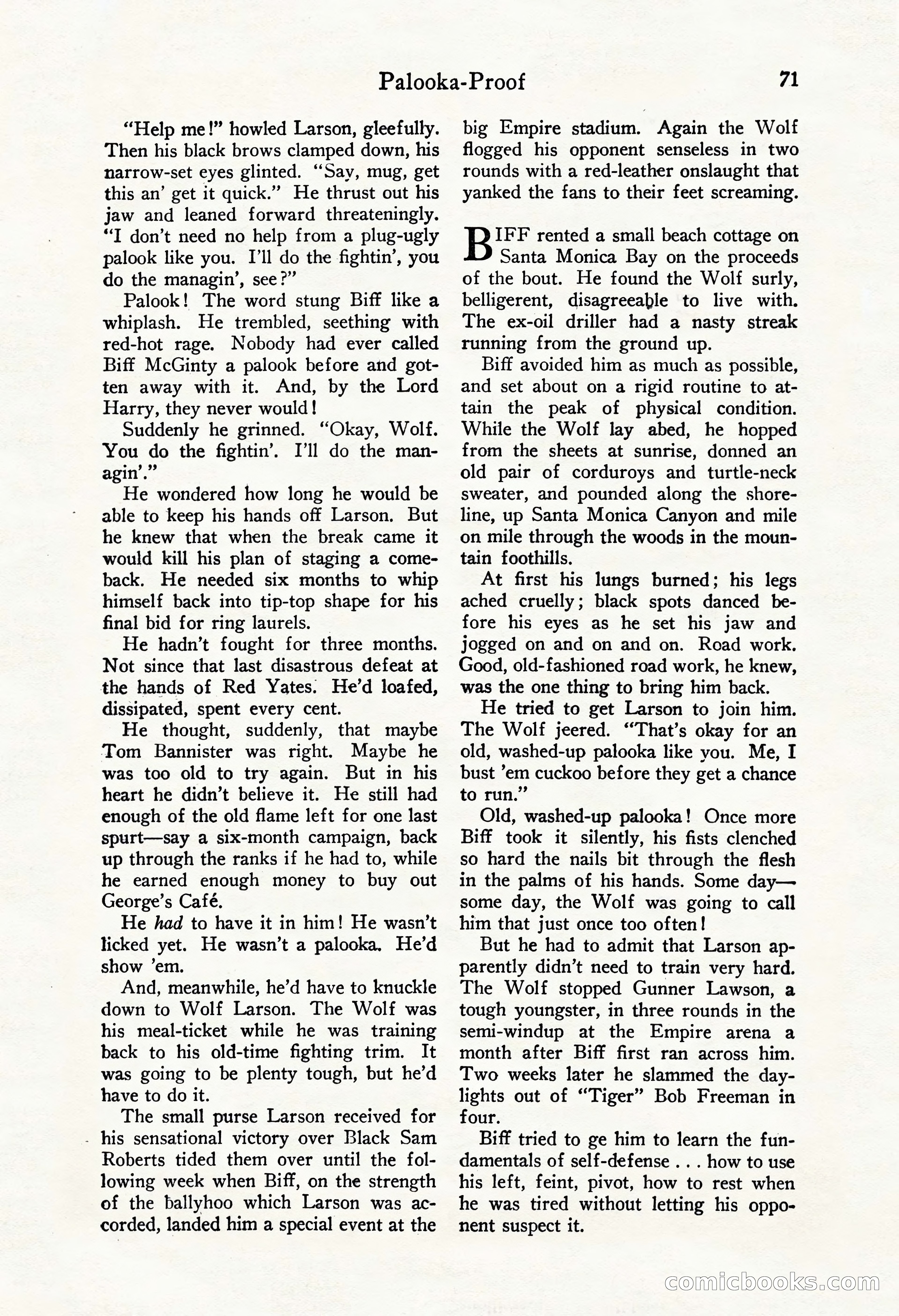 Fight Stories, October 1931 — page 73 of 132