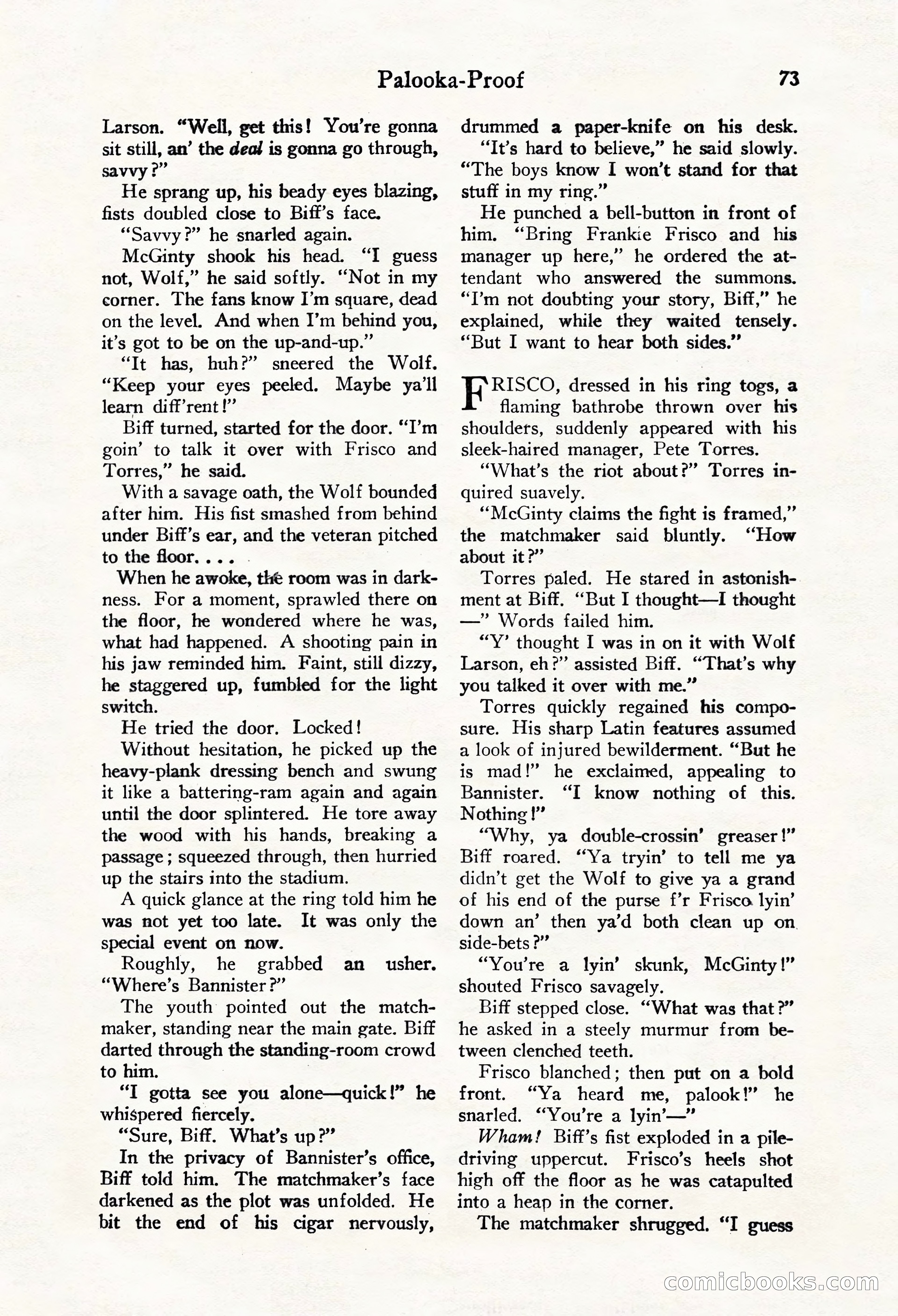 Fight Stories, October 1931 — page 75 of 132