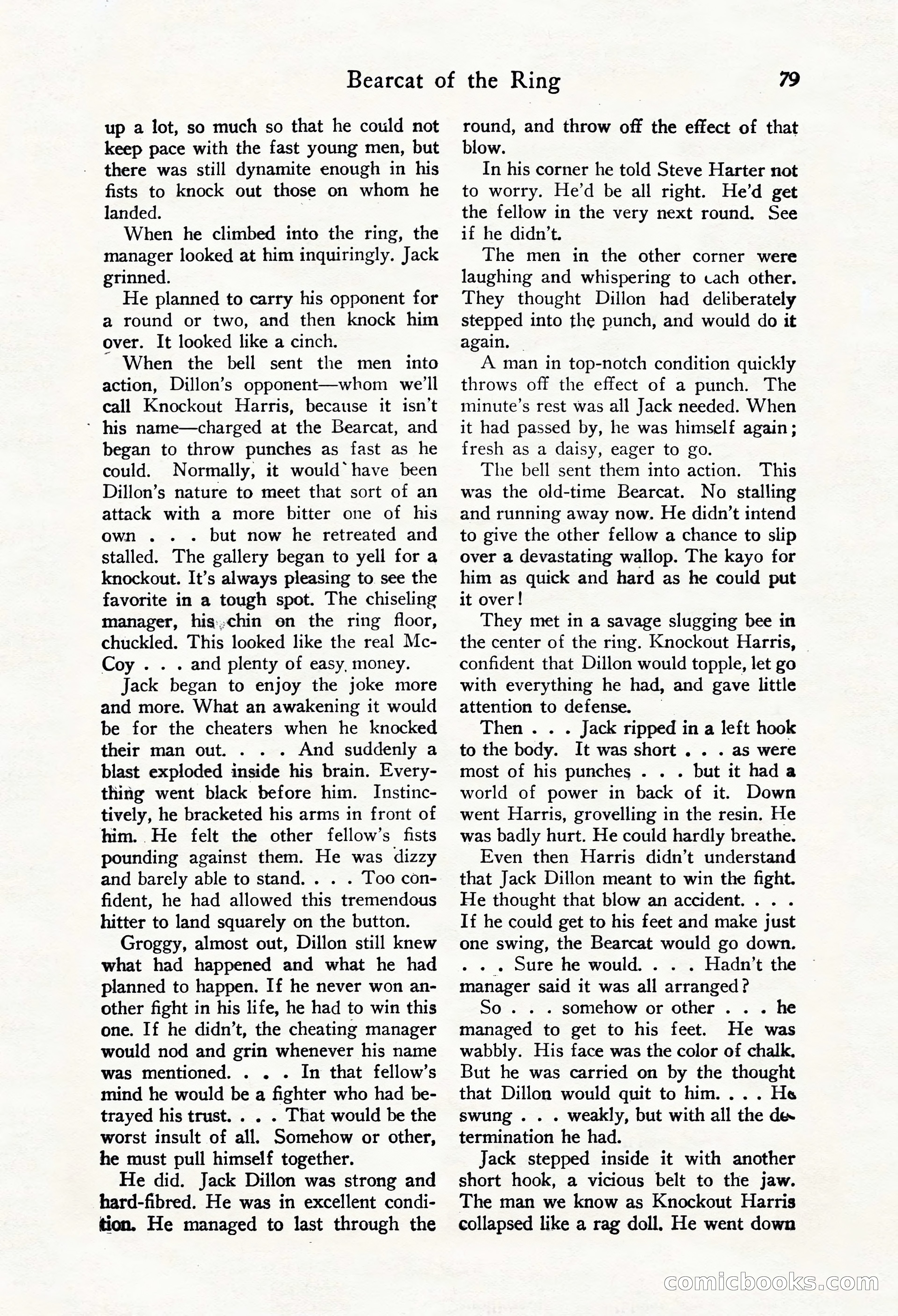 Fight Stories, October 1931 — page 81 of 132