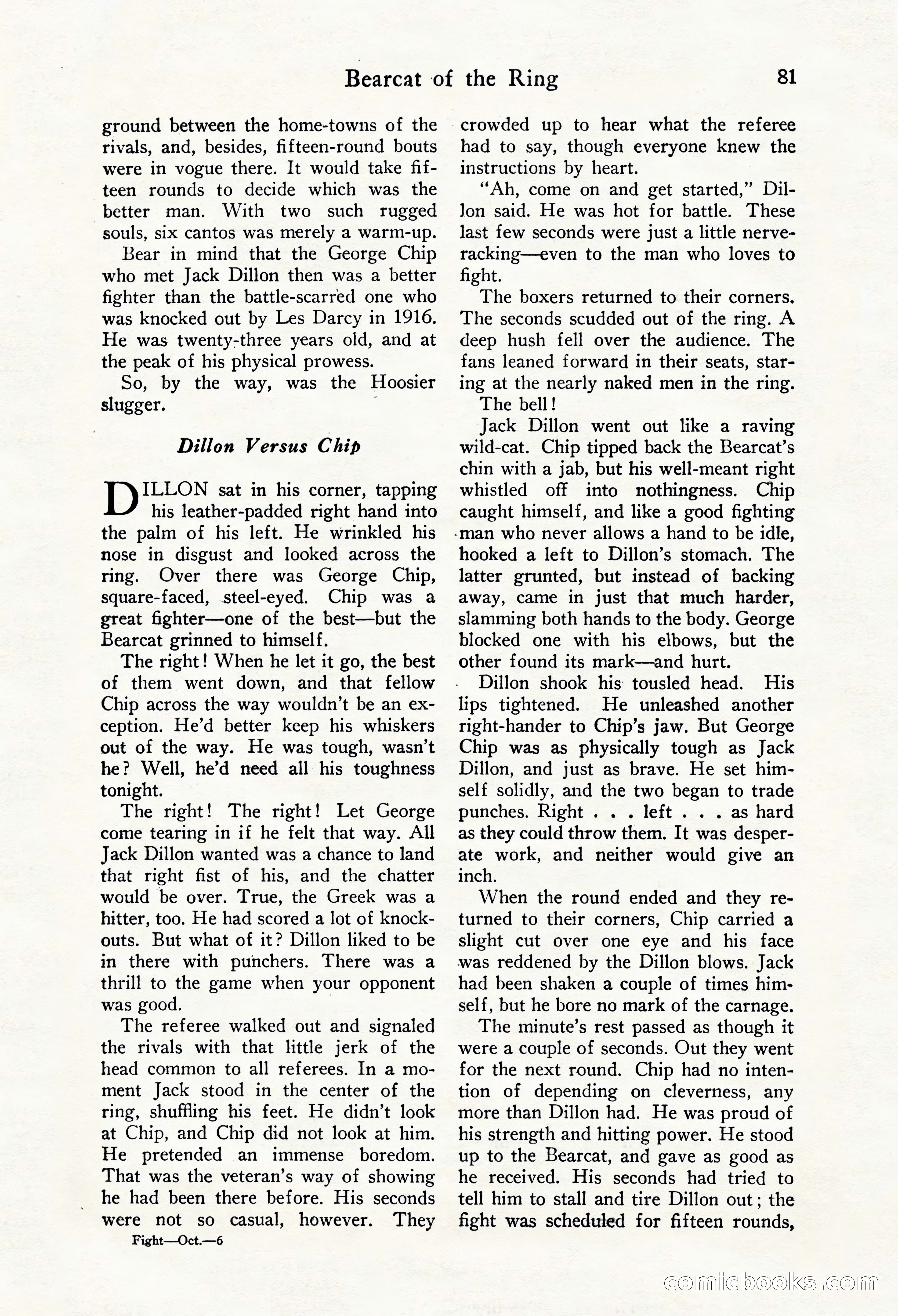 Fight Stories, October 1931 — page 83 of 132
