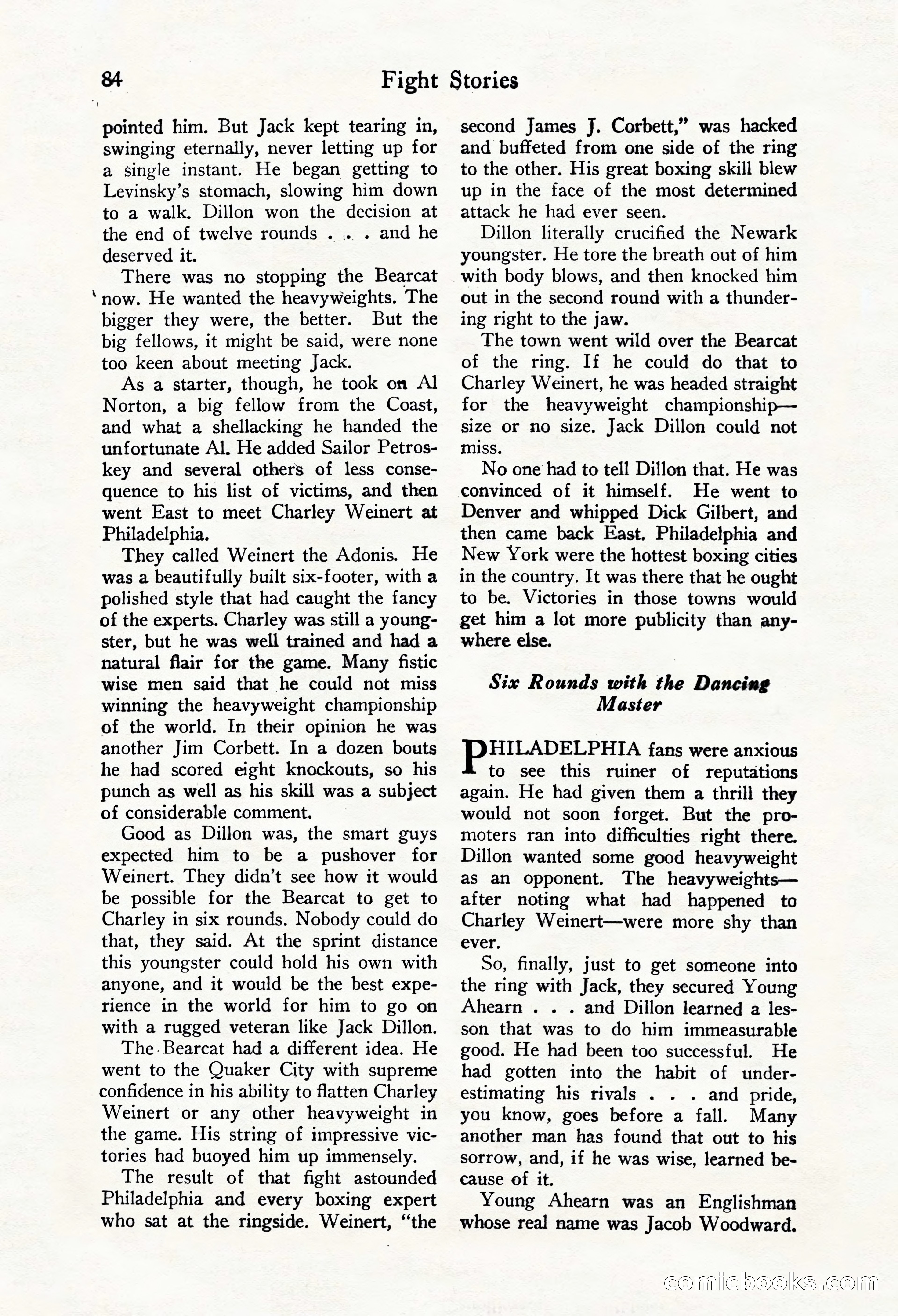 Fight Stories, October 1931 — page 86 of 132