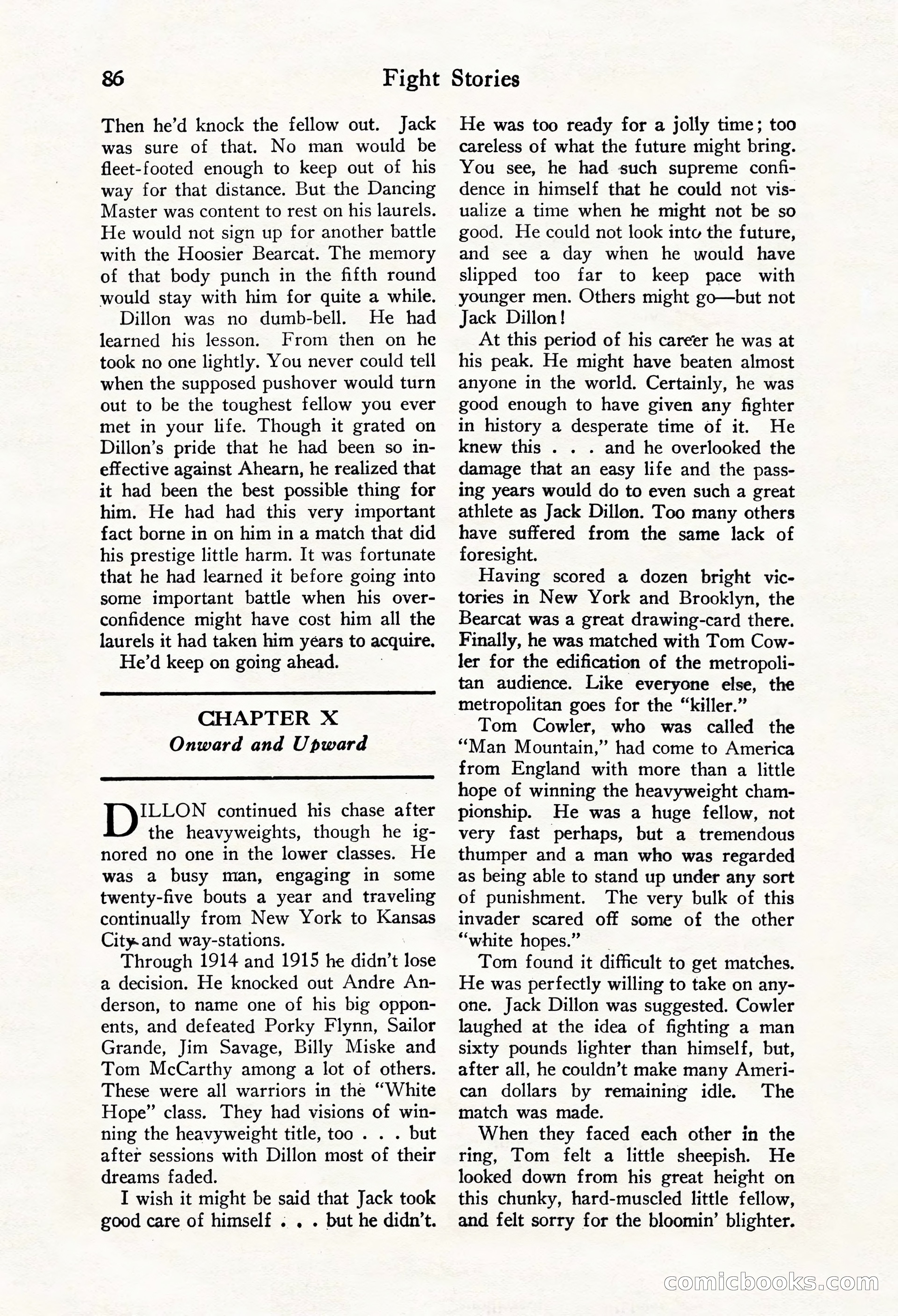Fight Stories, October 1931 — page 88 of 132