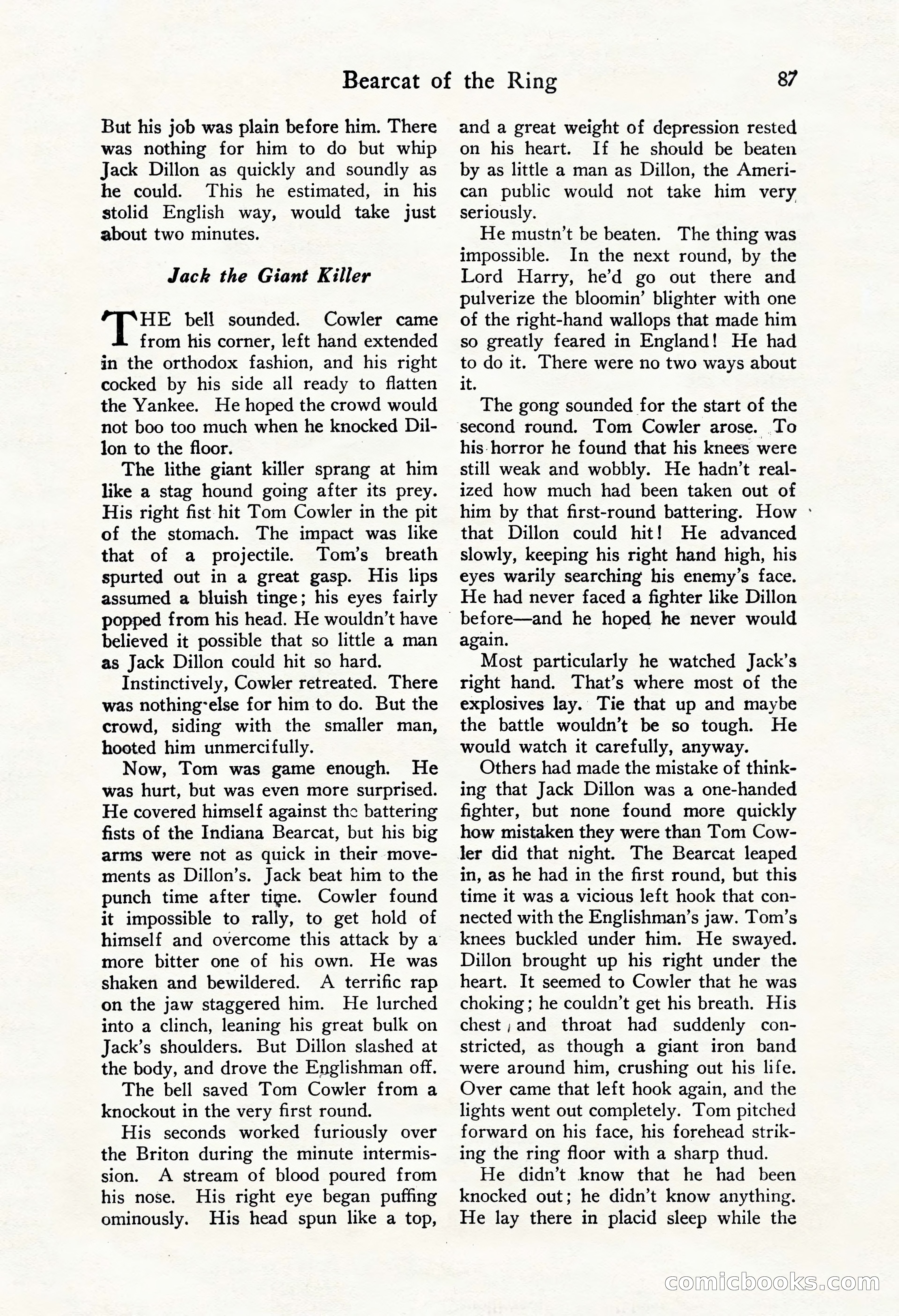Fight Stories, October 1931 — page 89 of 132