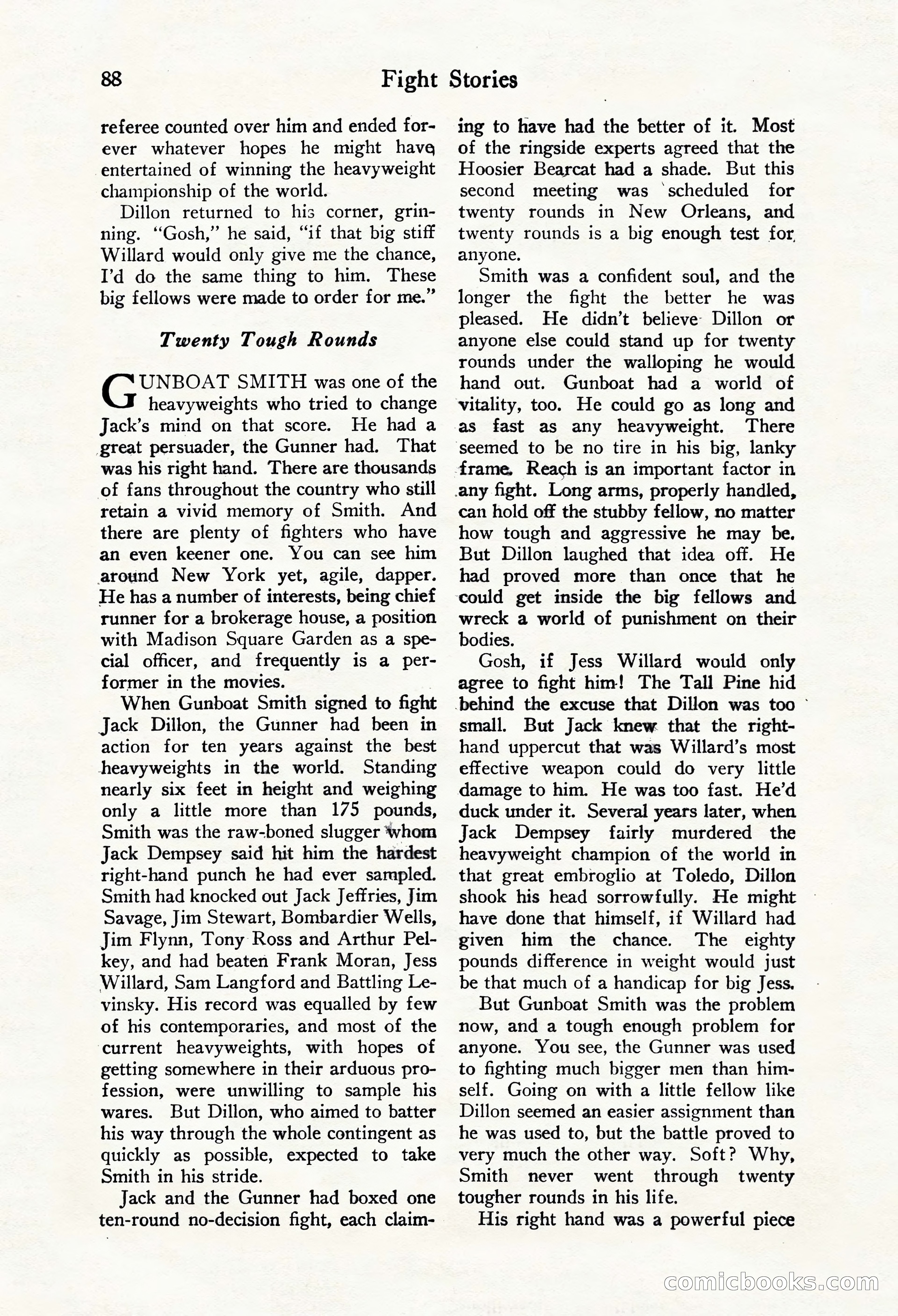 Fight Stories, October 1931 — page 90 of 132