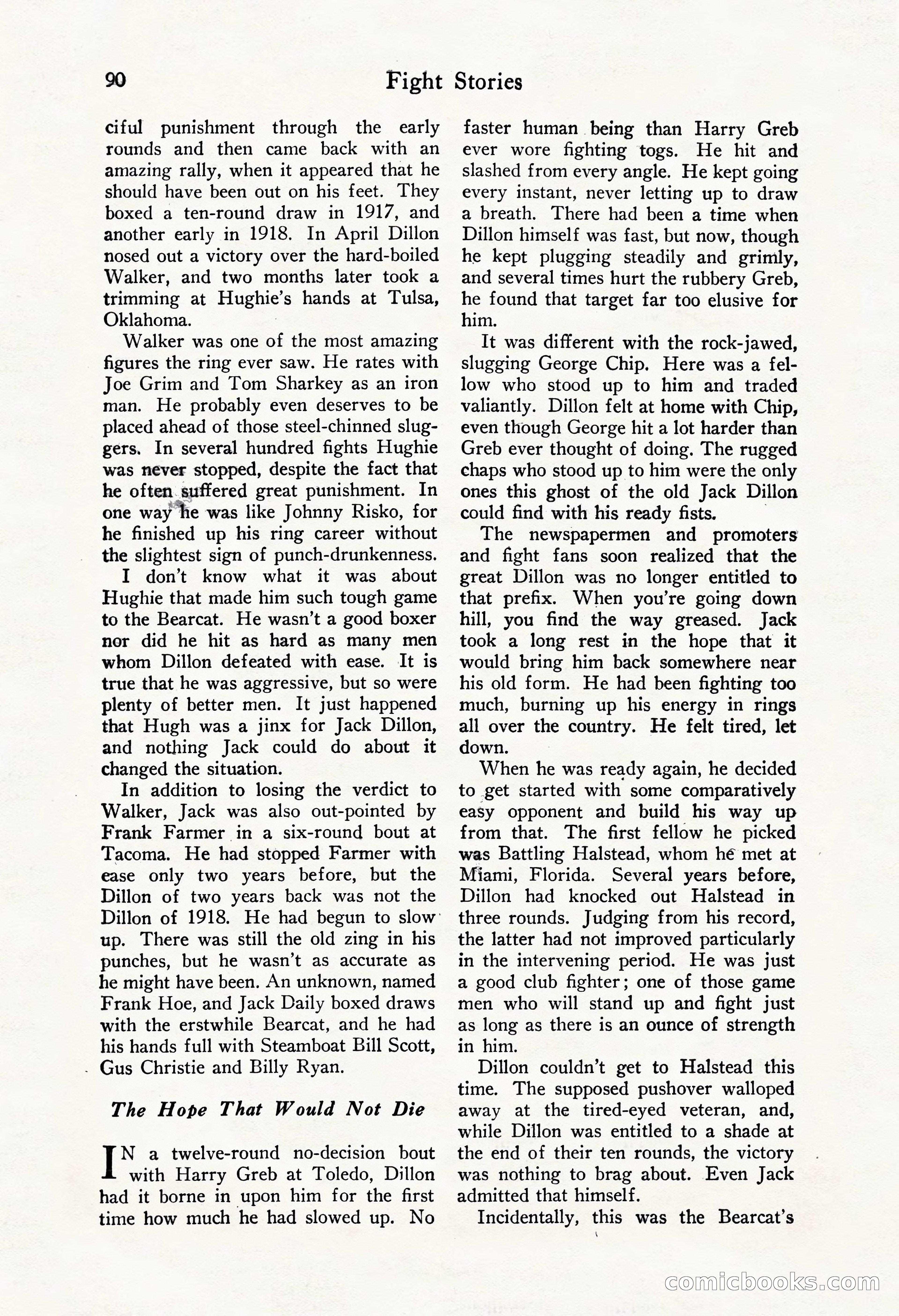 Fight Stories, October 1931 — page 92 of 132