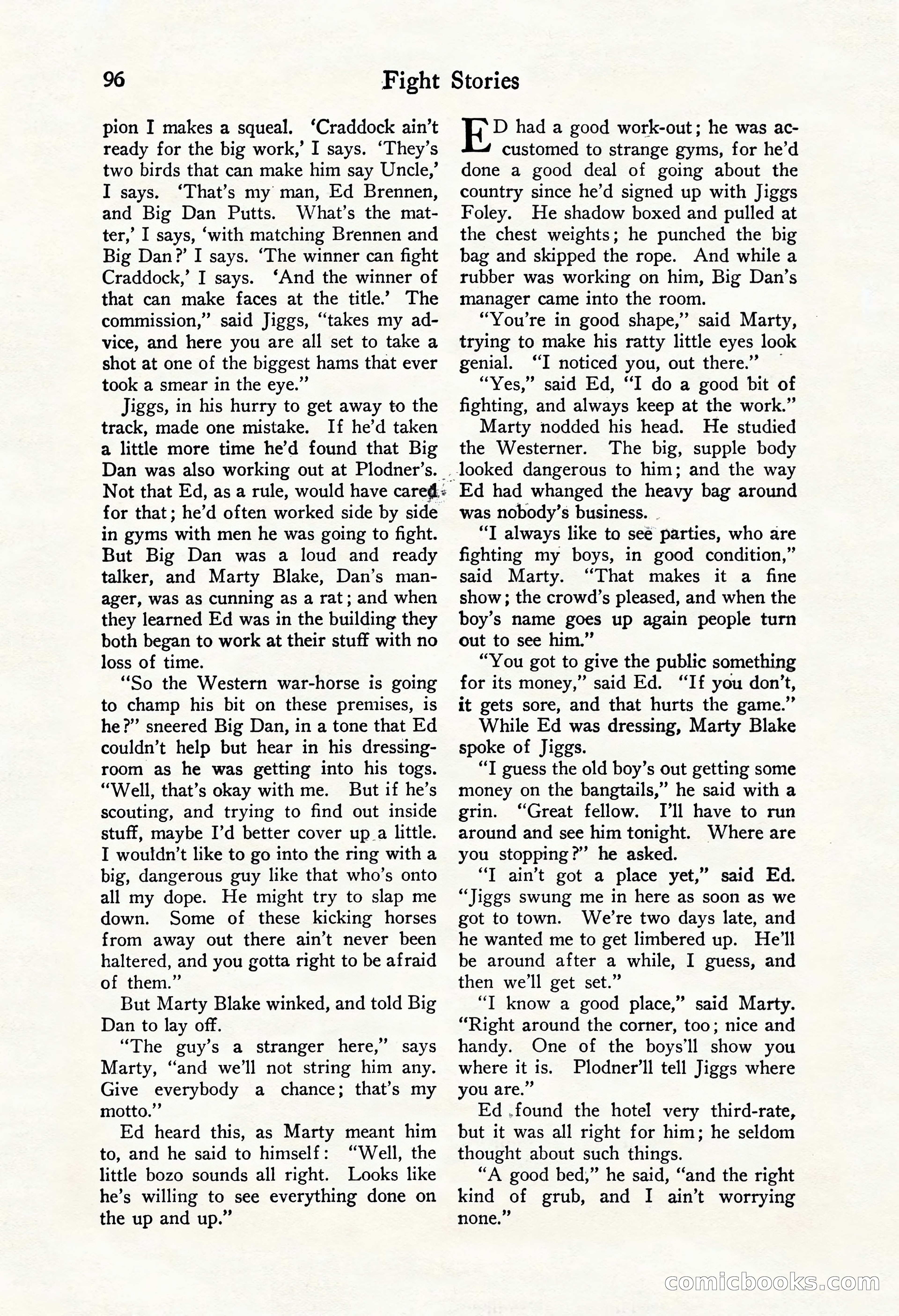 Fight Stories, October 1931 — page 98 of 132