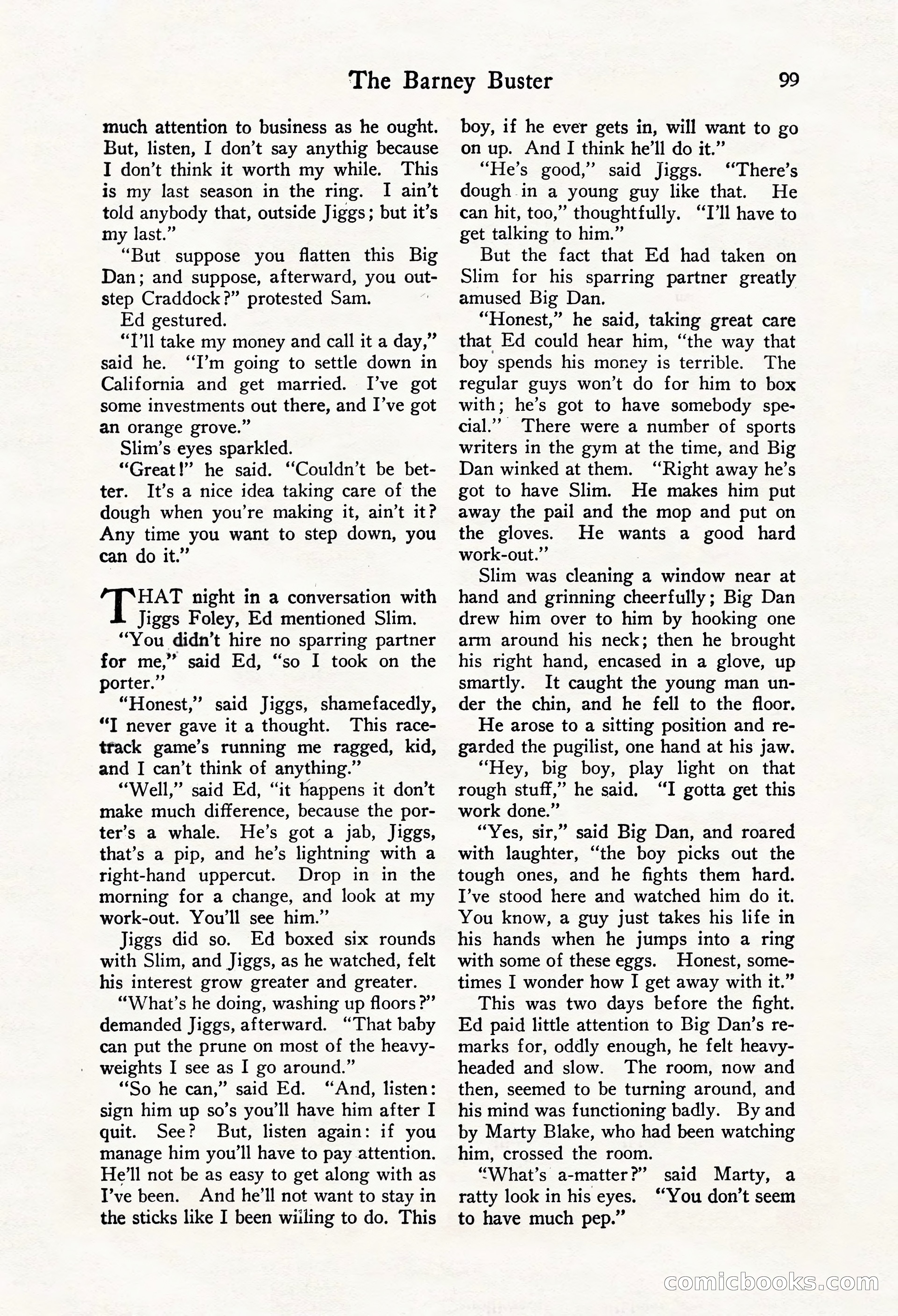 Fight Stories, October 1931 — page 101 of 132