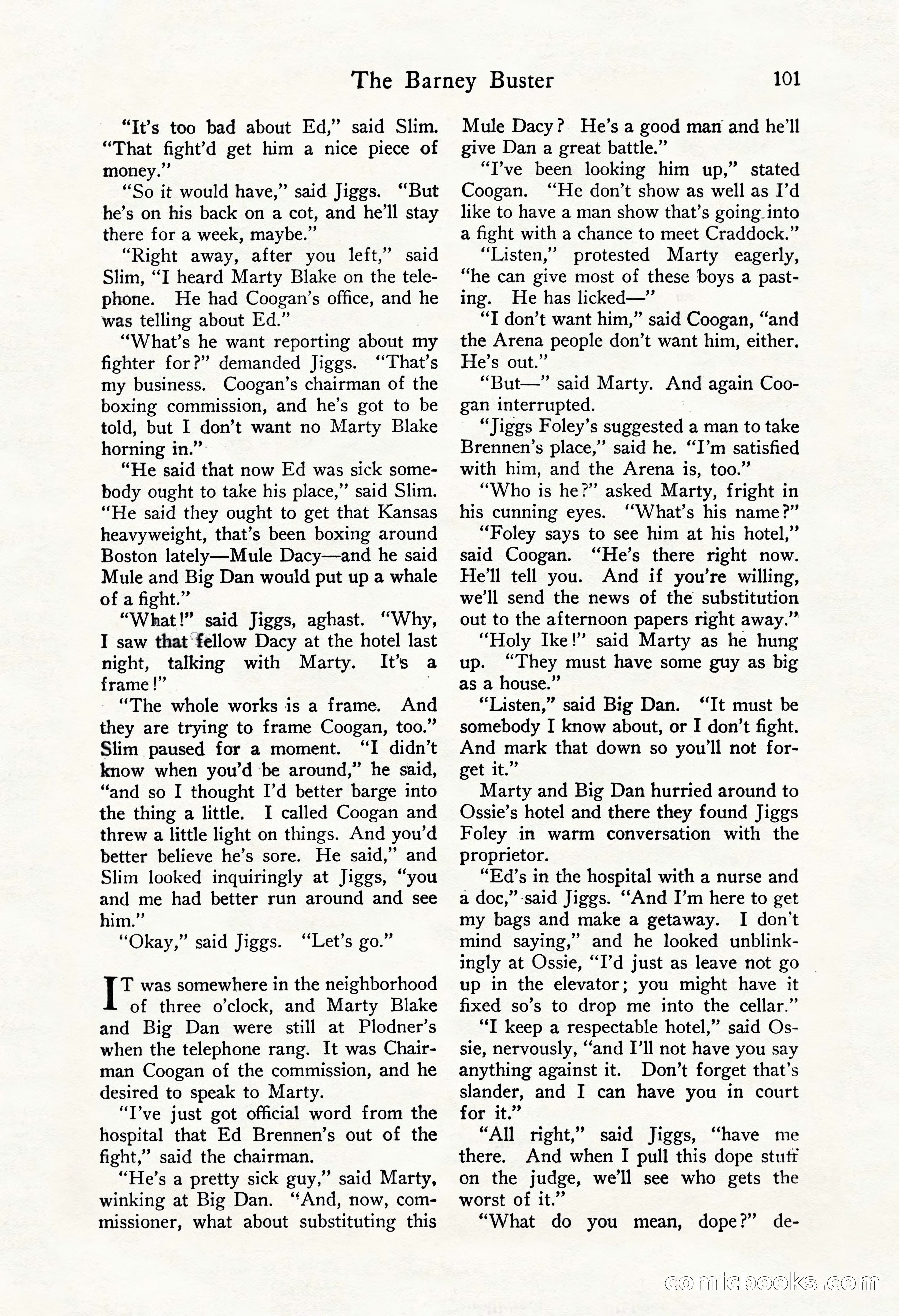 Fight Stories, October 1931 — page 103 of 132