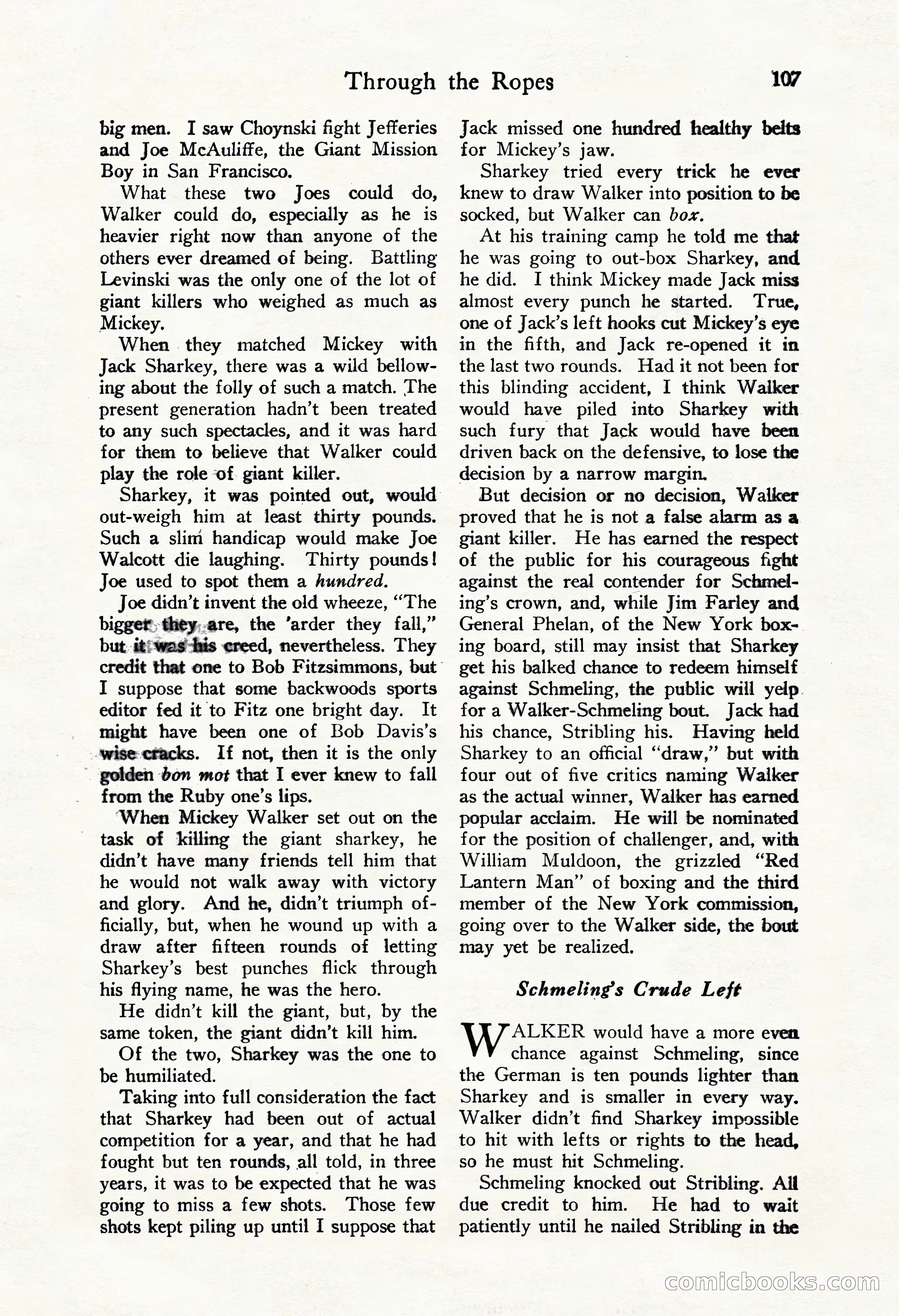 Fight Stories, October 1931 — page 109 of 132