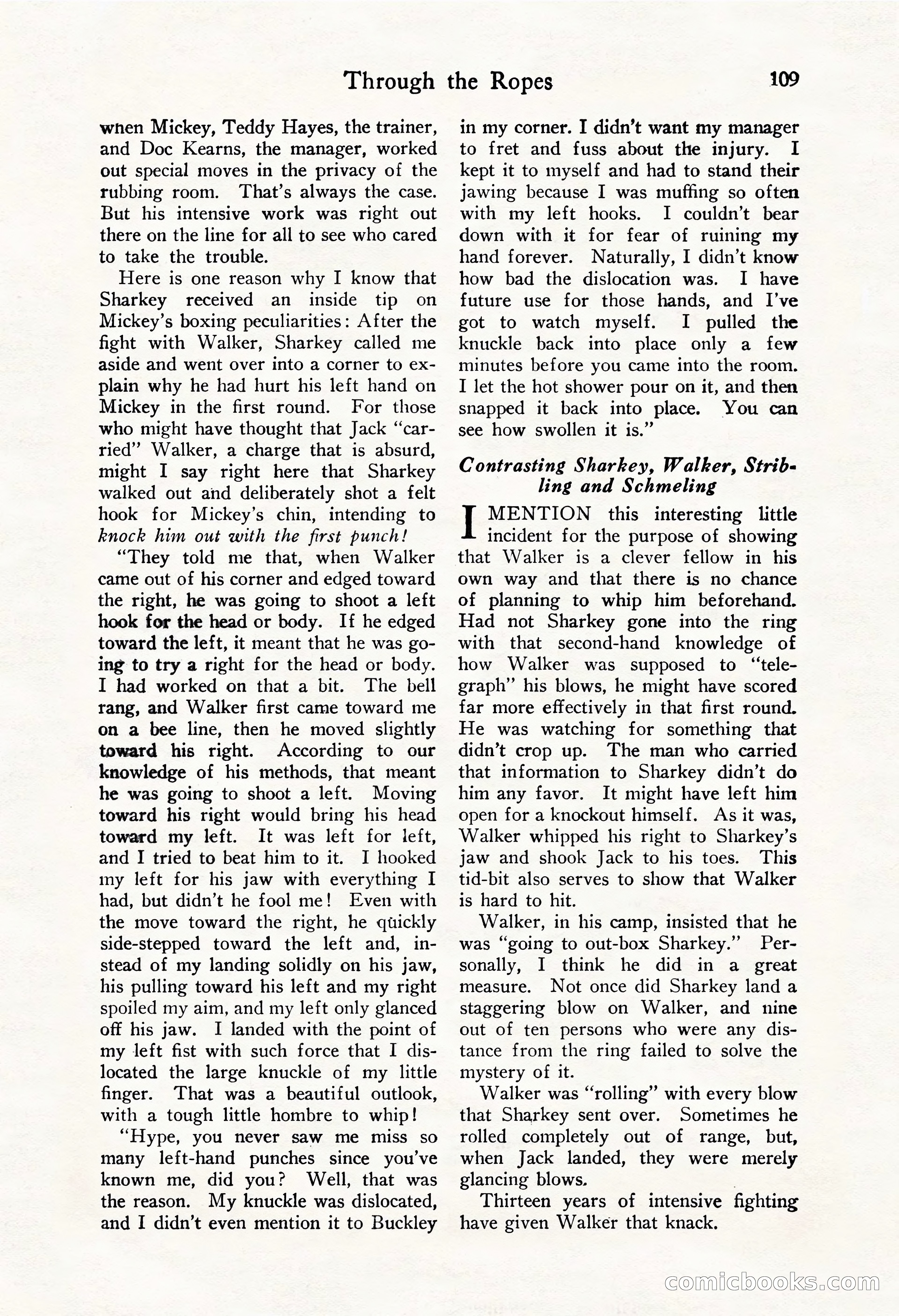 Fight Stories, October 1931 — page 111 of 132