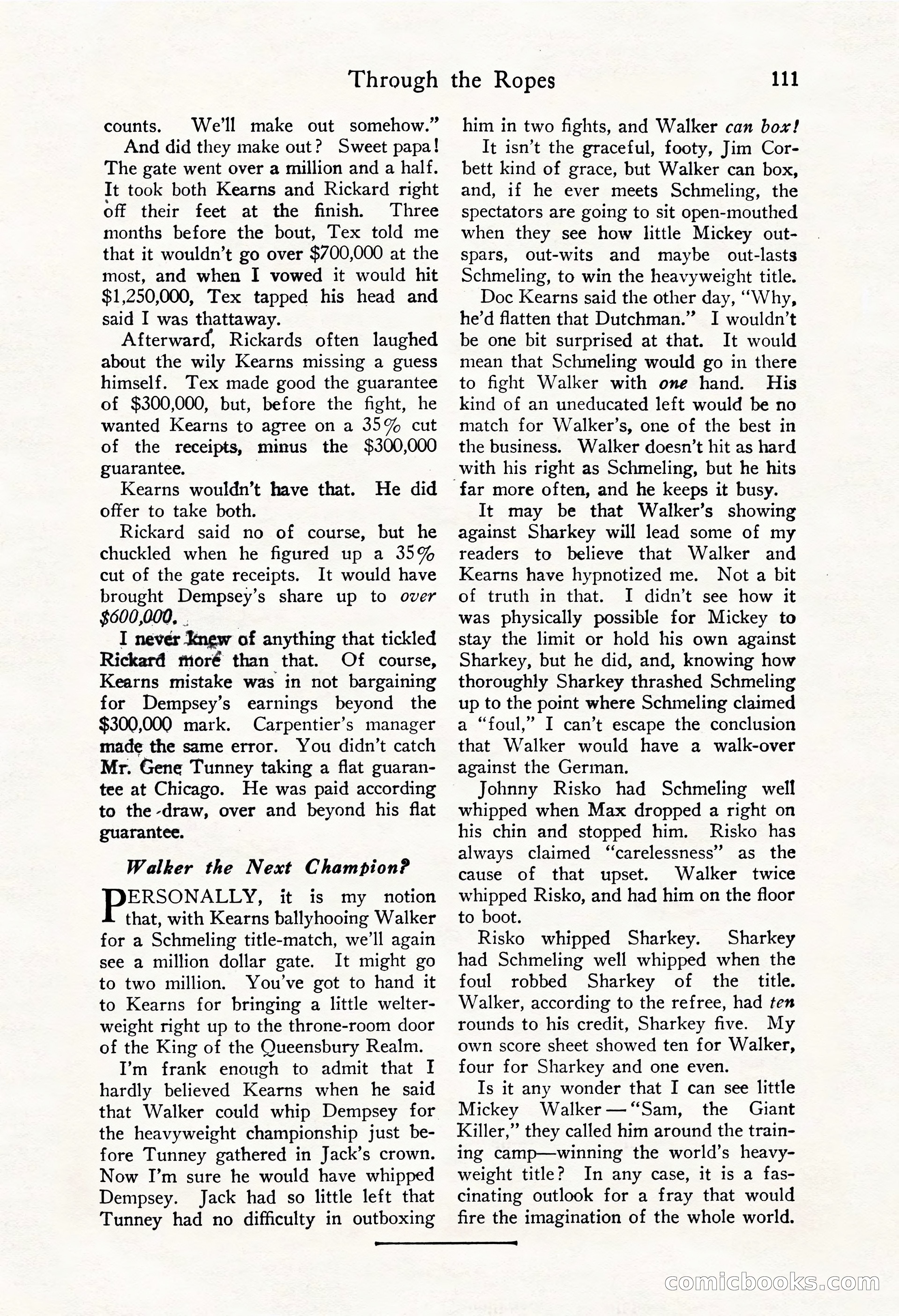 Fight Stories, October 1931 — page 113 of 132