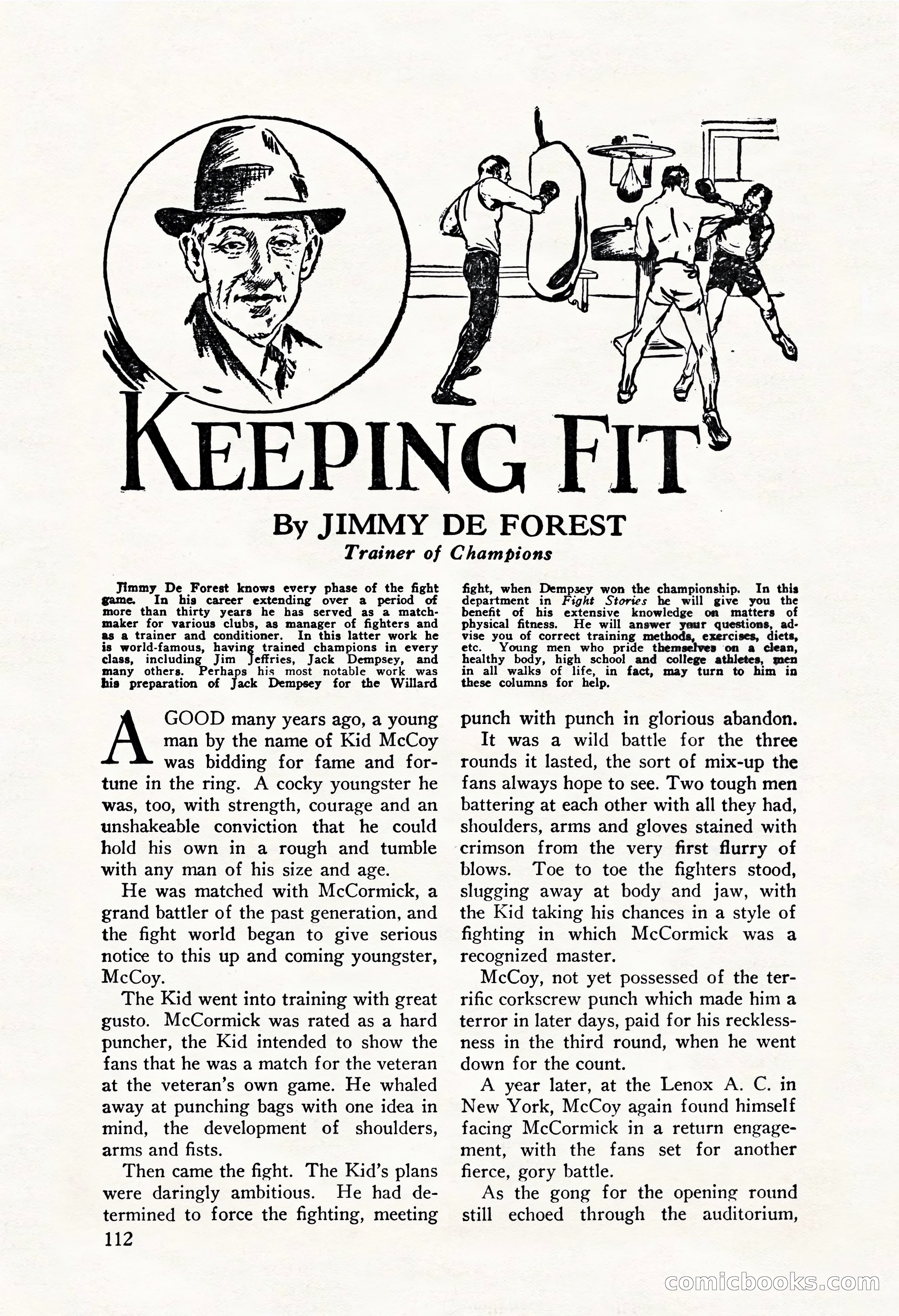 Fight Stories, October 1931 — page 114 of 132