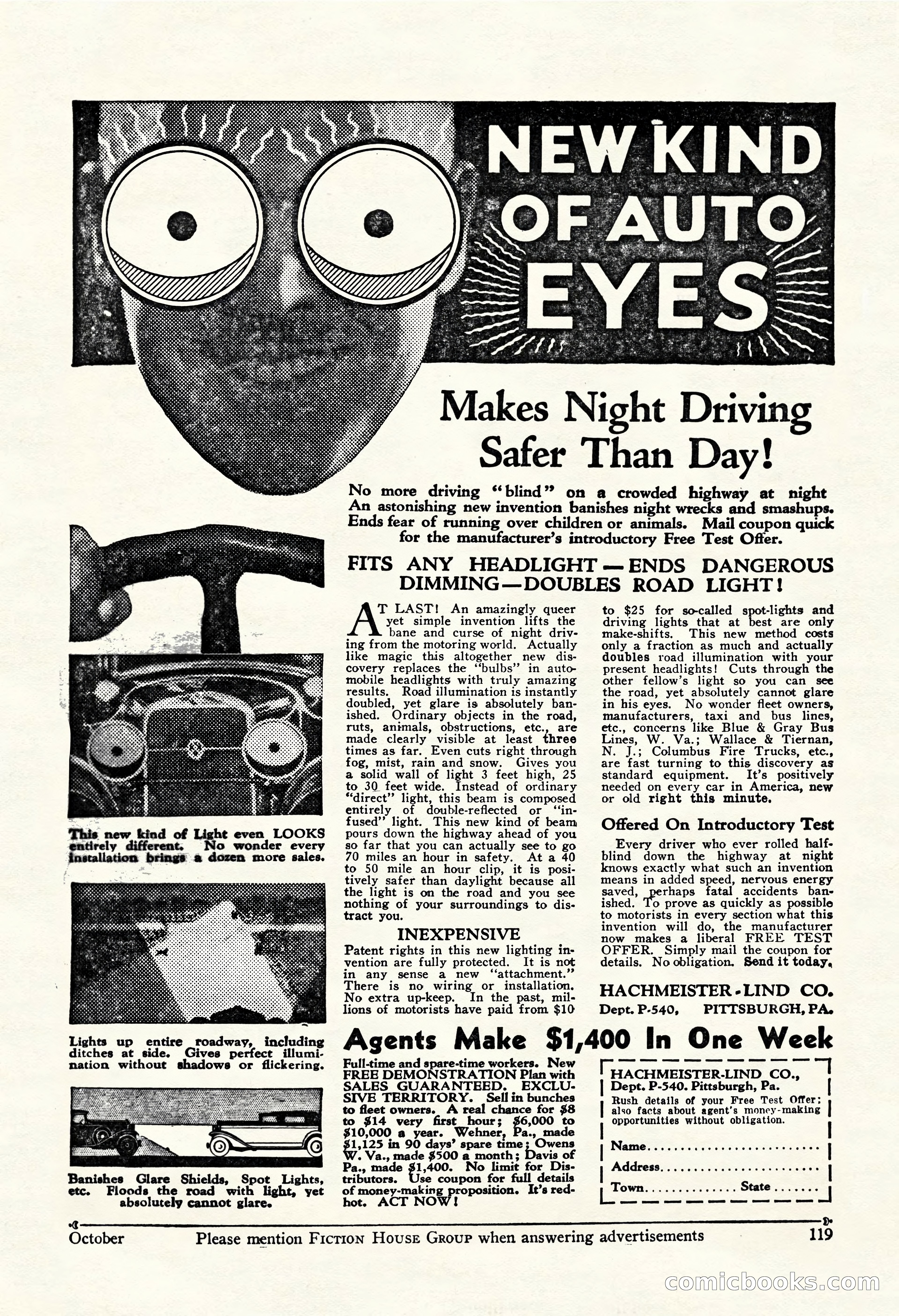 Fight Stories, October 1931 — page 121 of 132