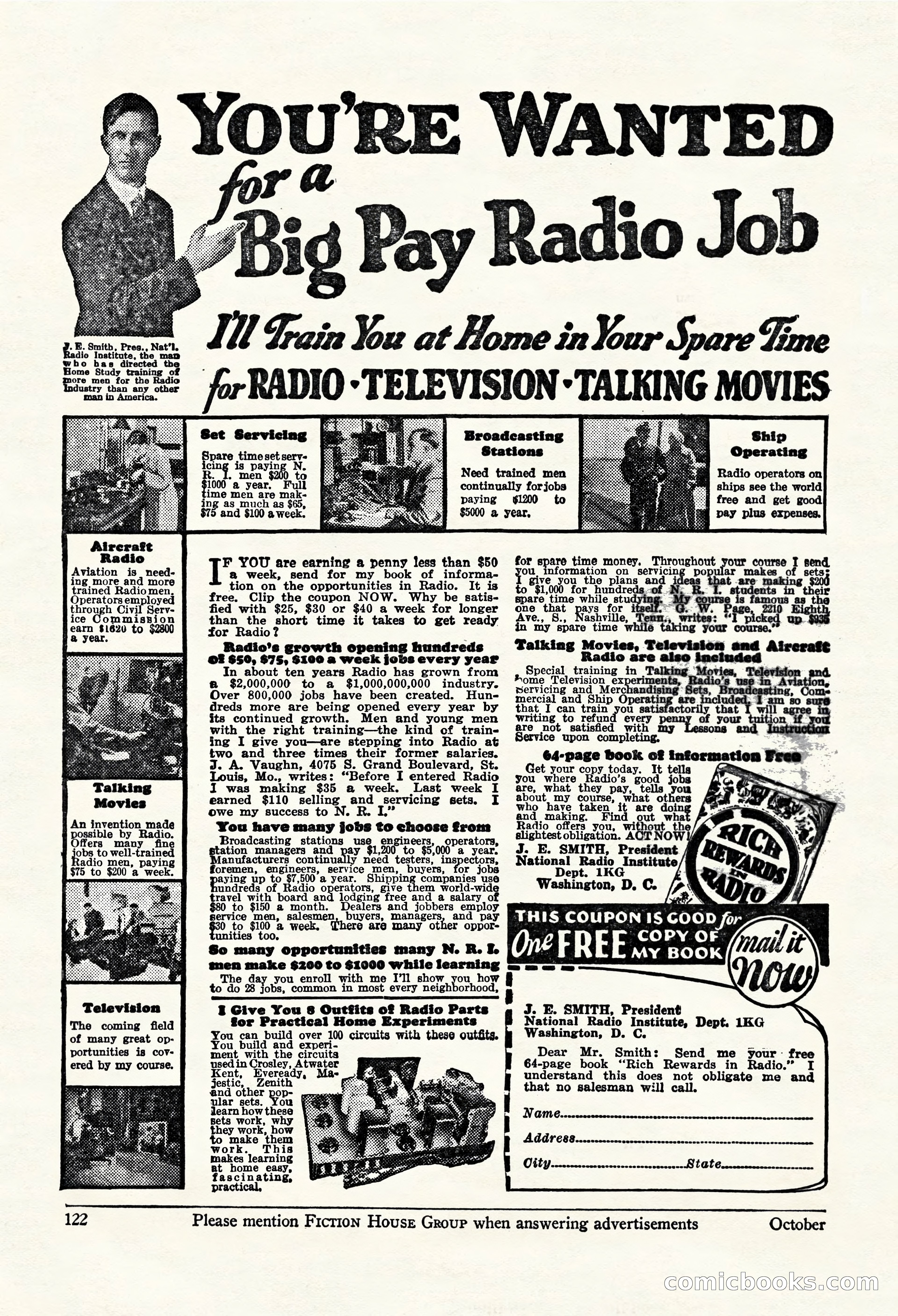 Fight Stories, October 1931 — page 124 of 132