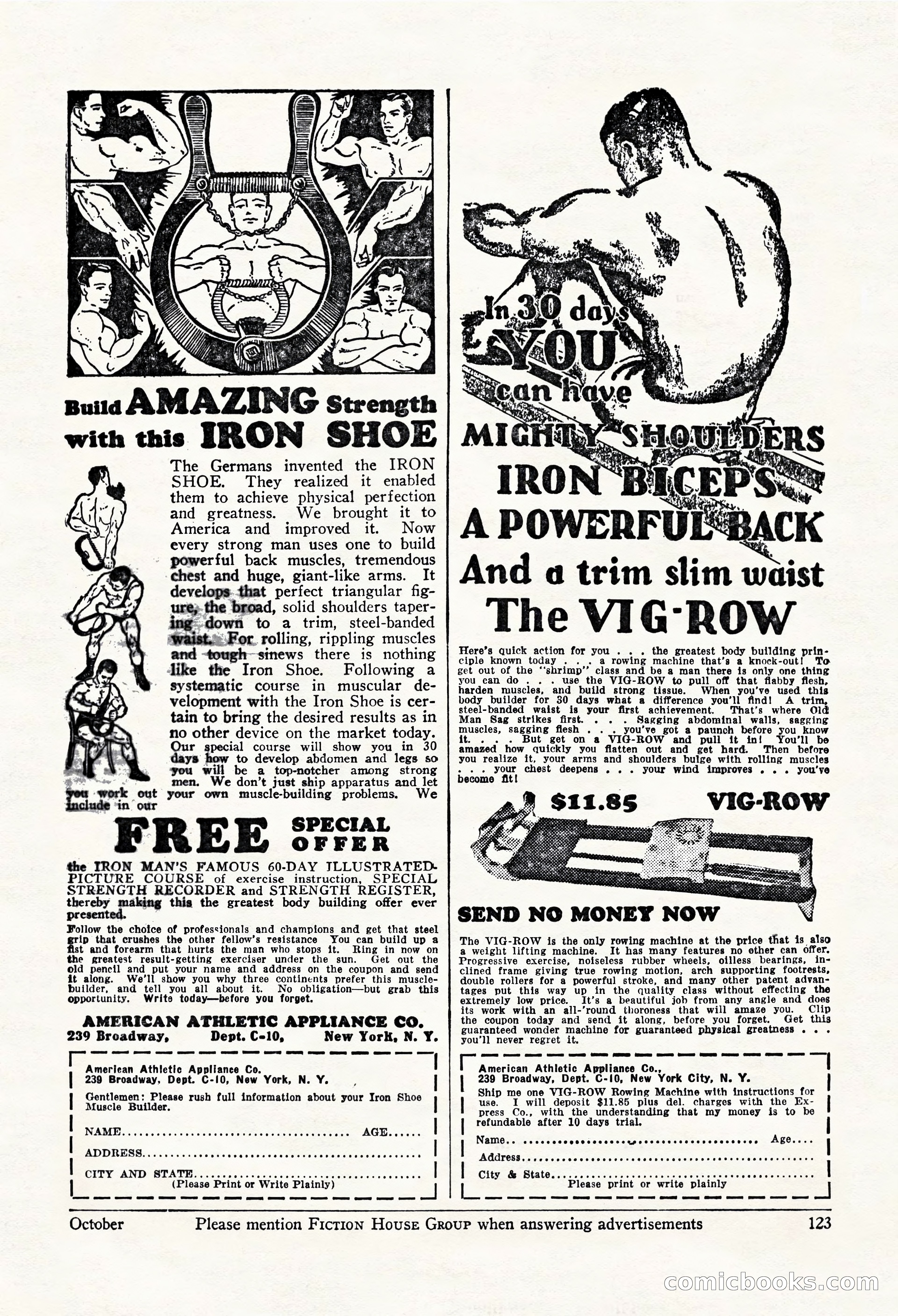 Fight Stories, October 1931 — page 125 of 132