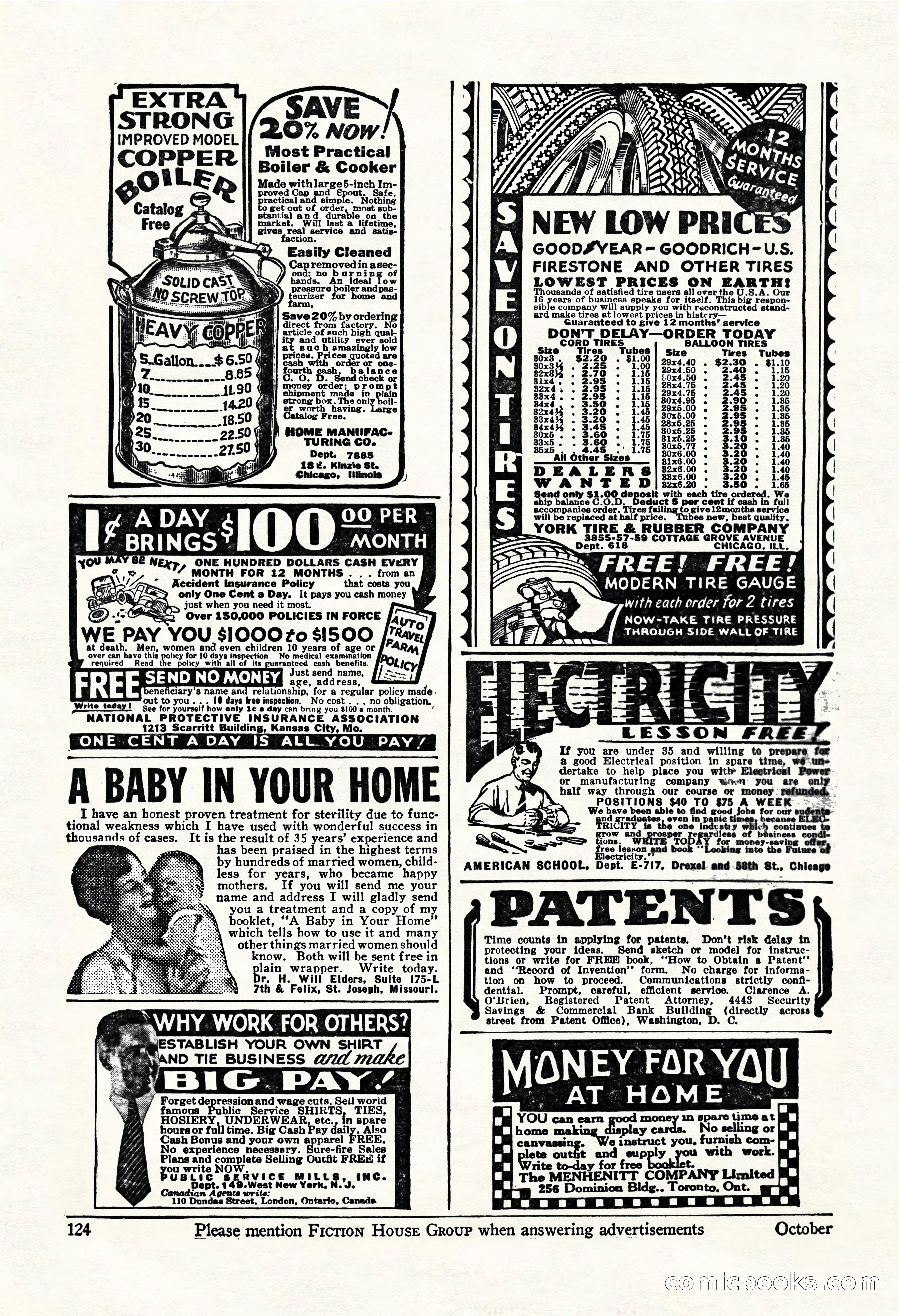 Fight Stories, October 1931 — page 126 of 132