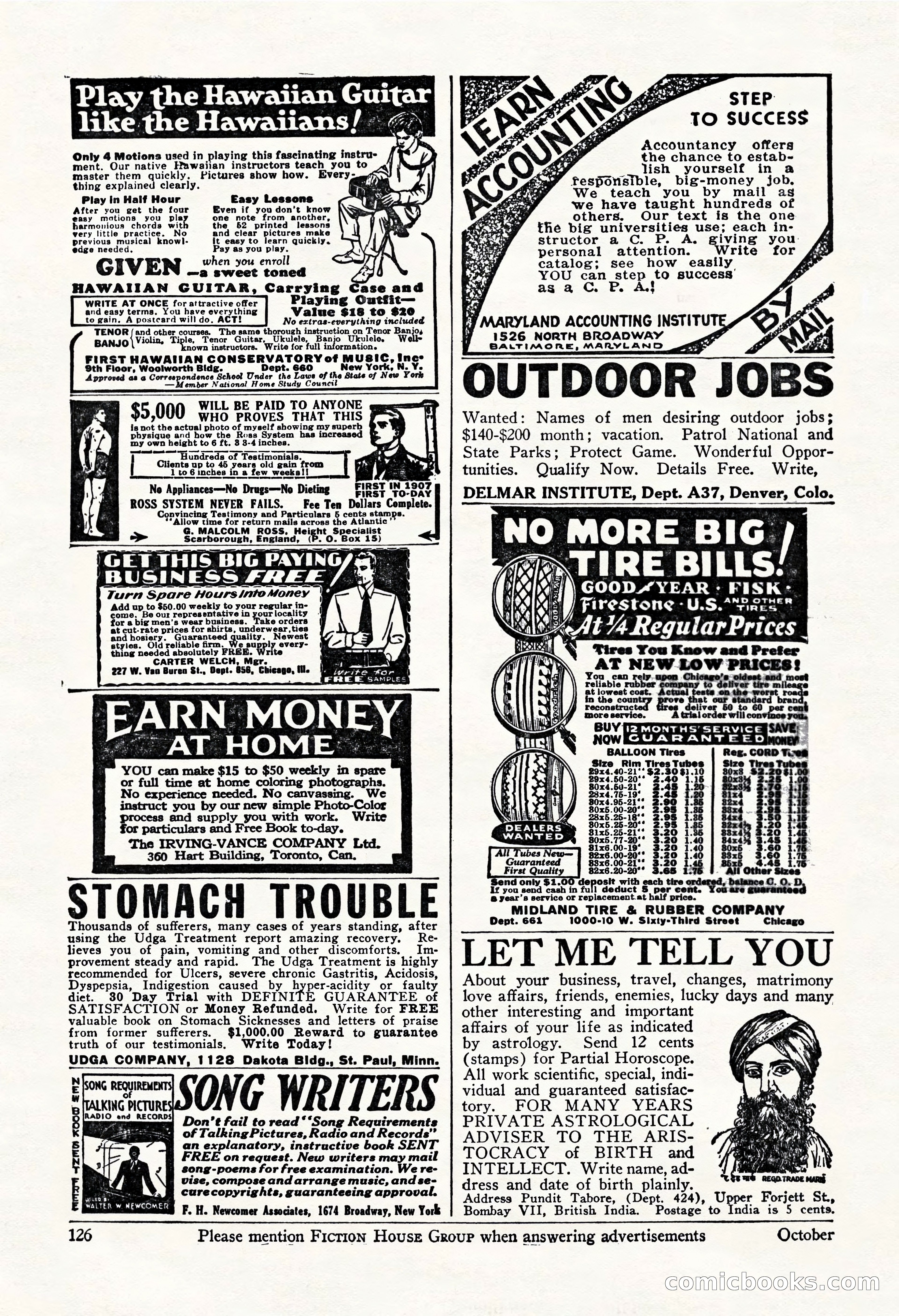 Fight Stories, October 1931 — page 128 of 132