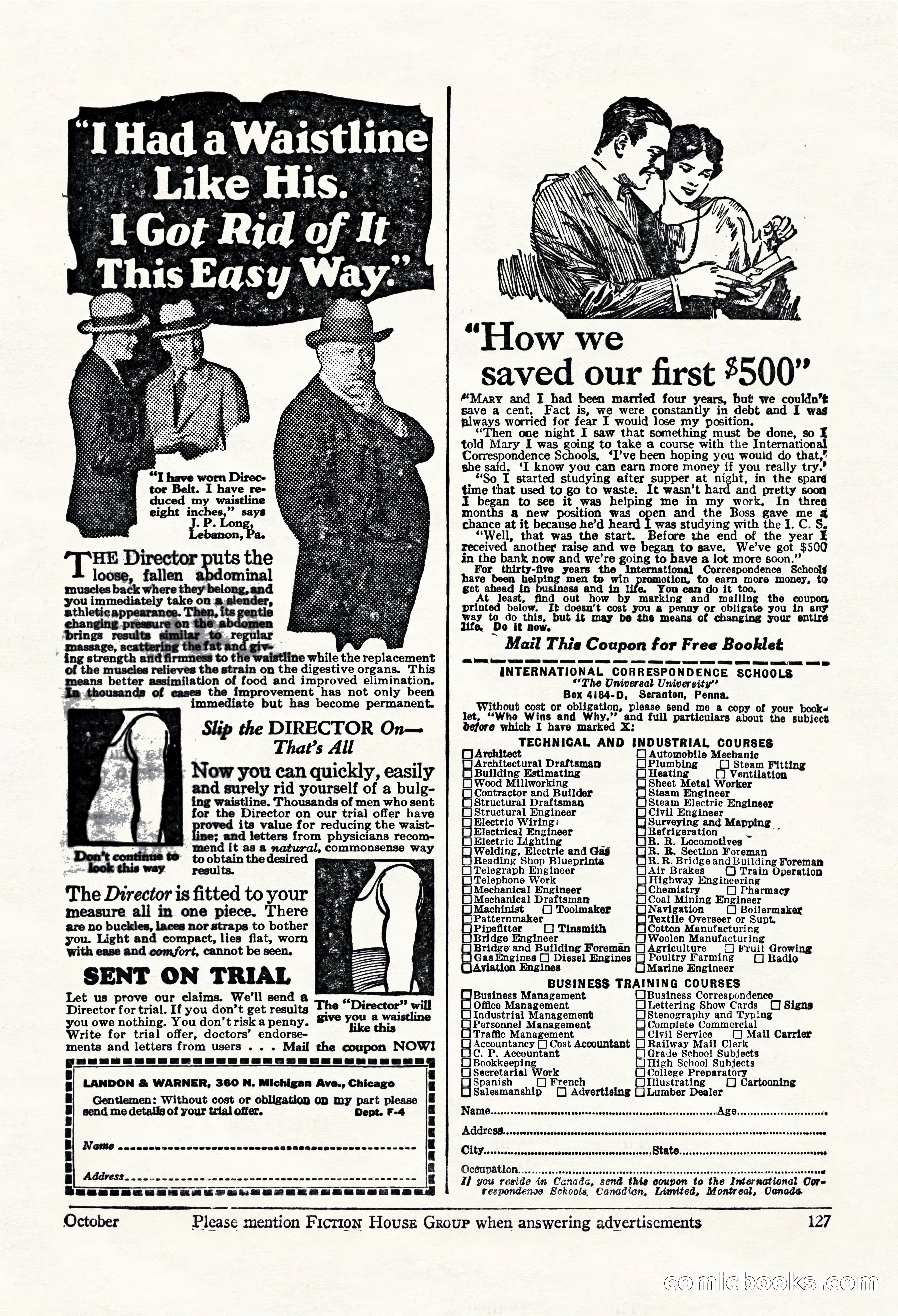 Fight Stories, October 1931 — page 129 of 132