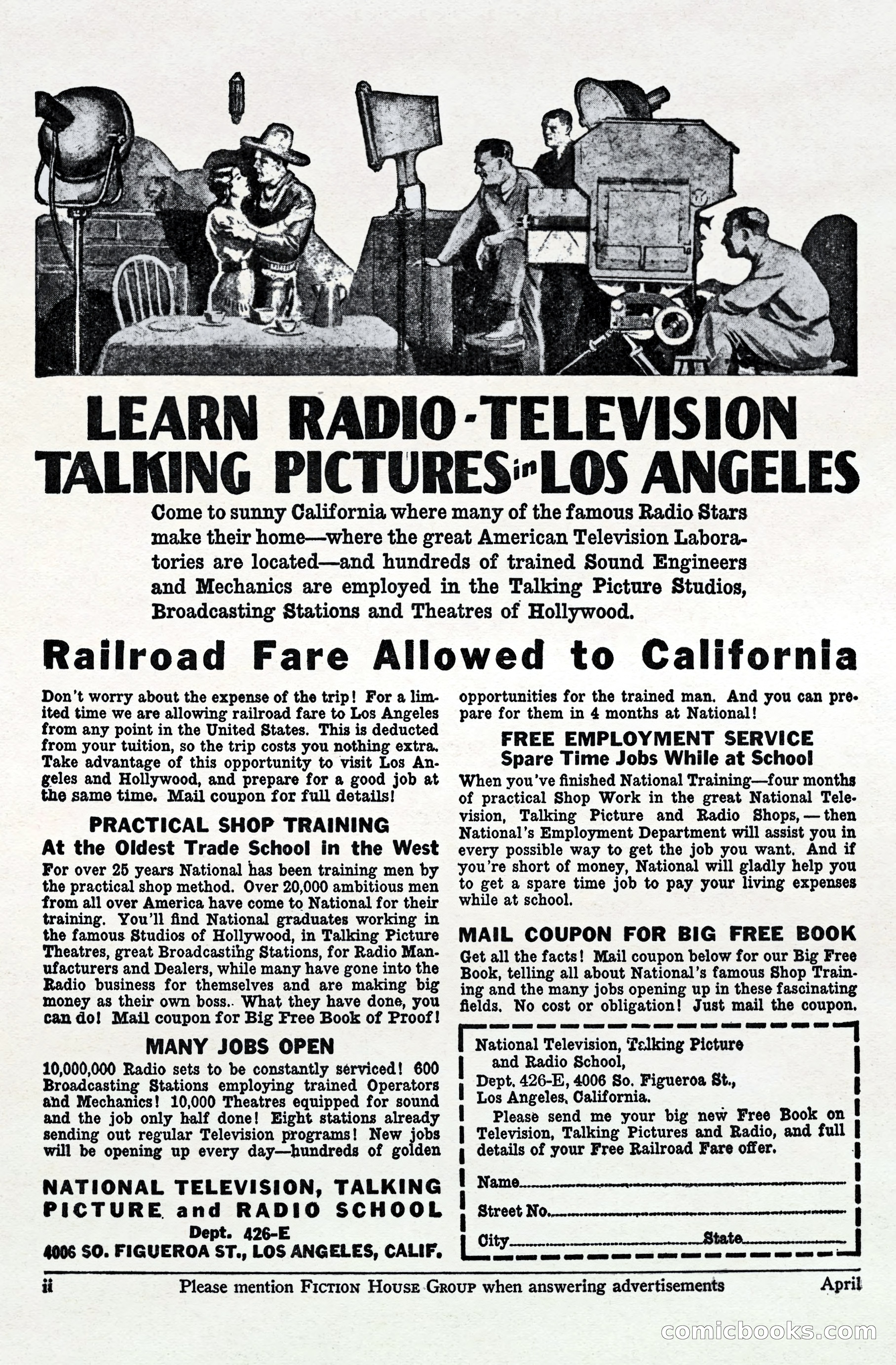 Fight Stories, April 1932 — page 4 of 132