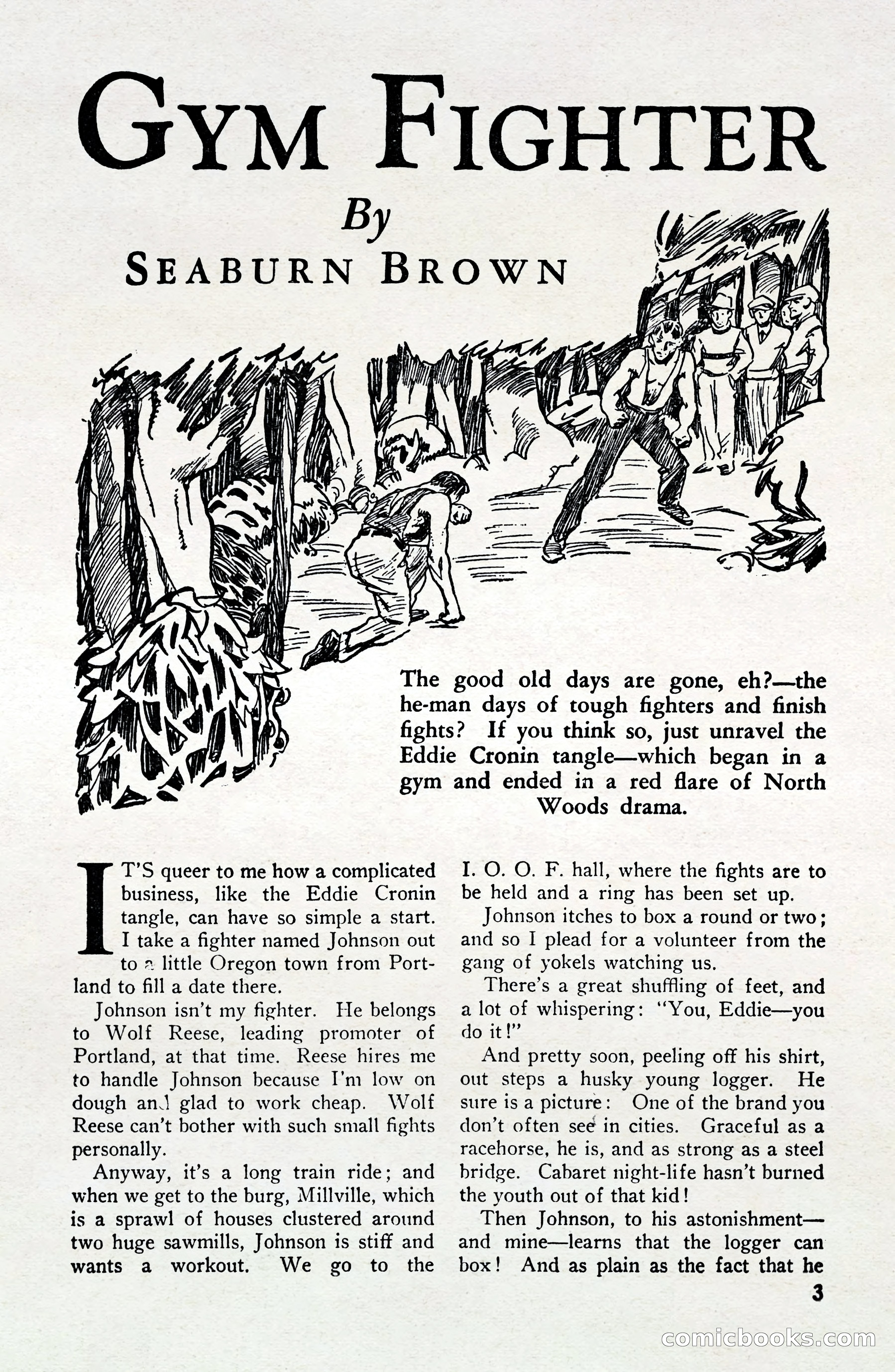 Fight Stories, April 1932 — page 5 of 132