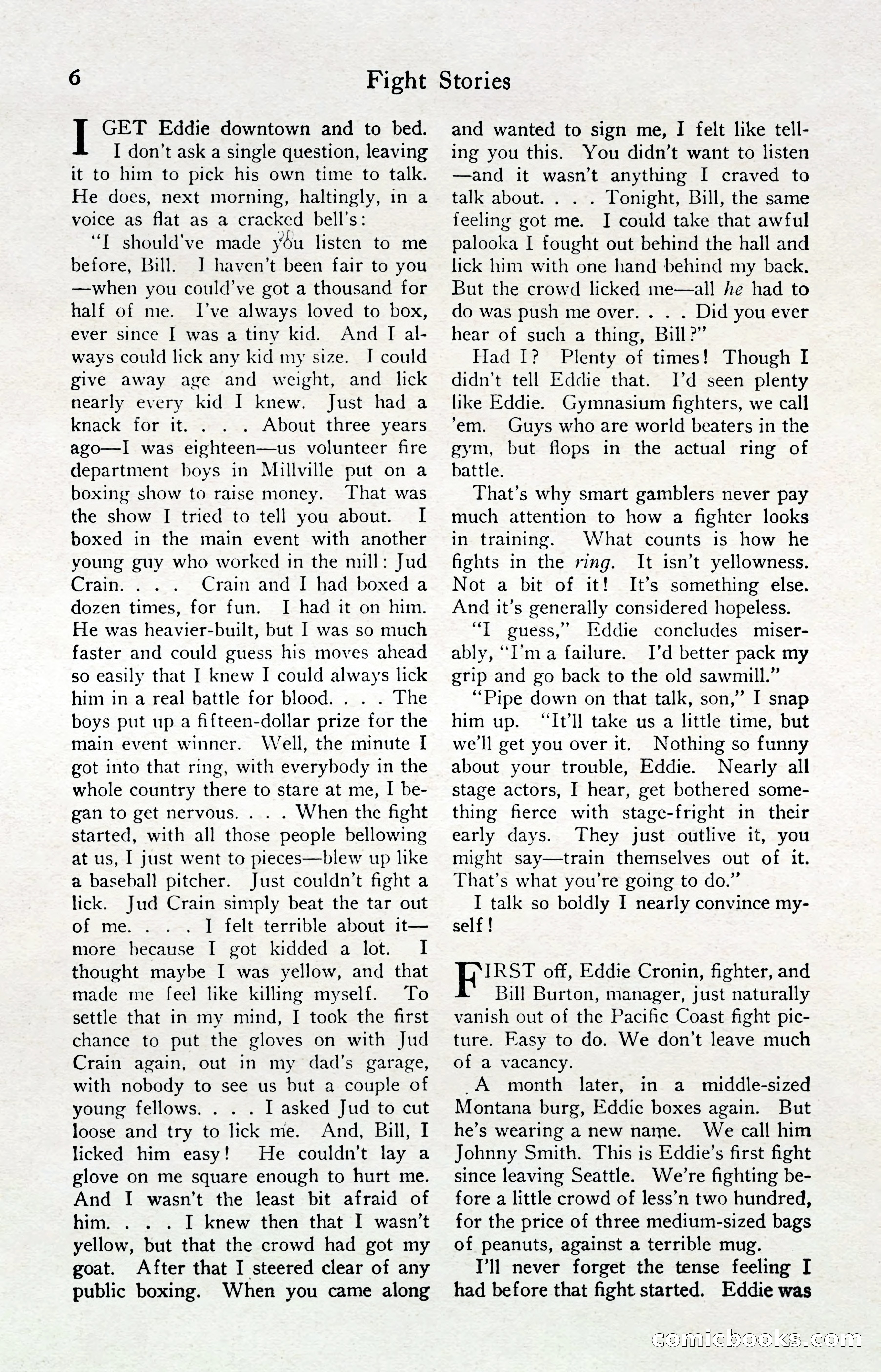 Fight Stories, April 1932 — page 8 of 132