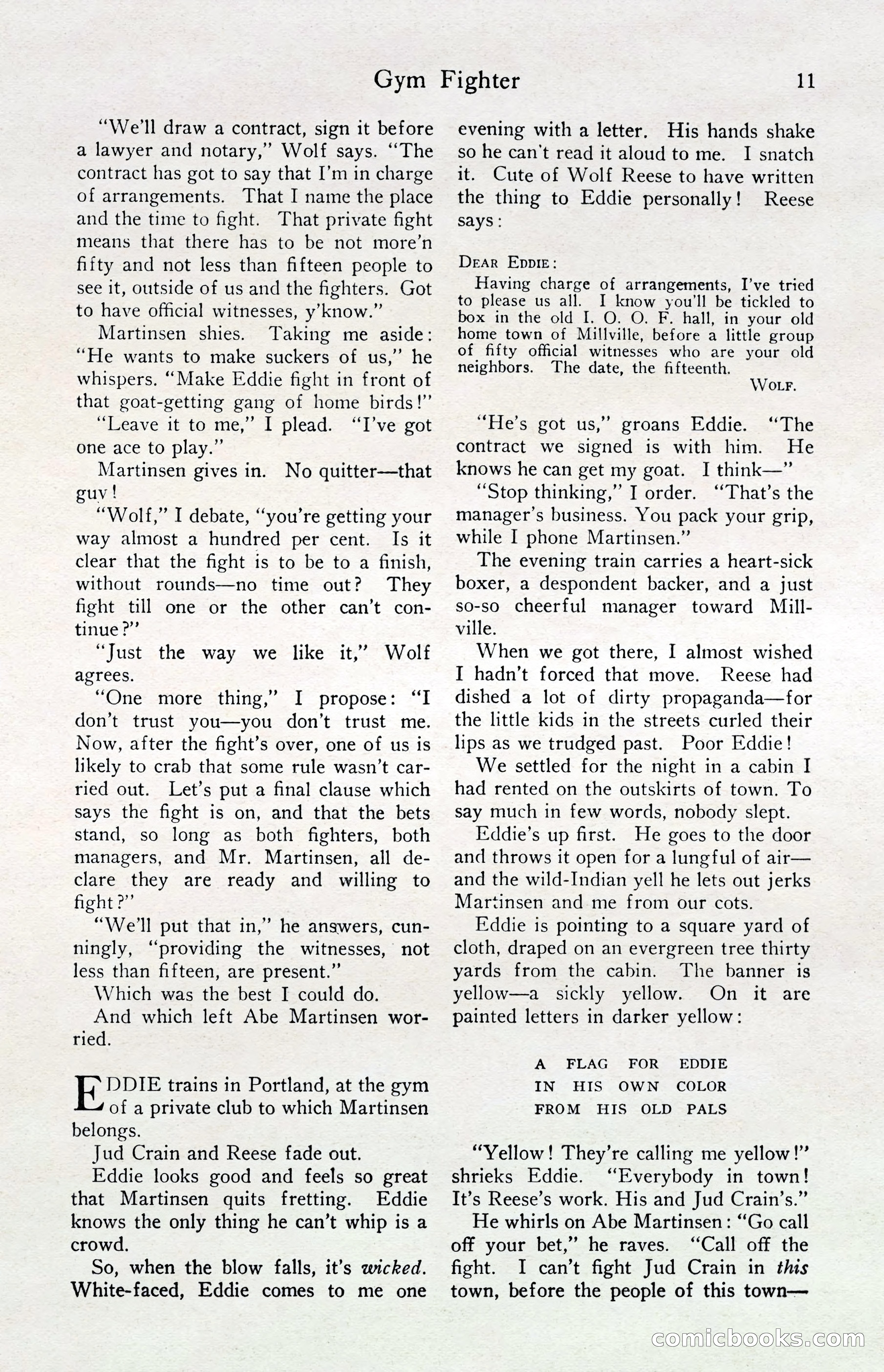 Fight Stories, April 1932 — page 13 of 132