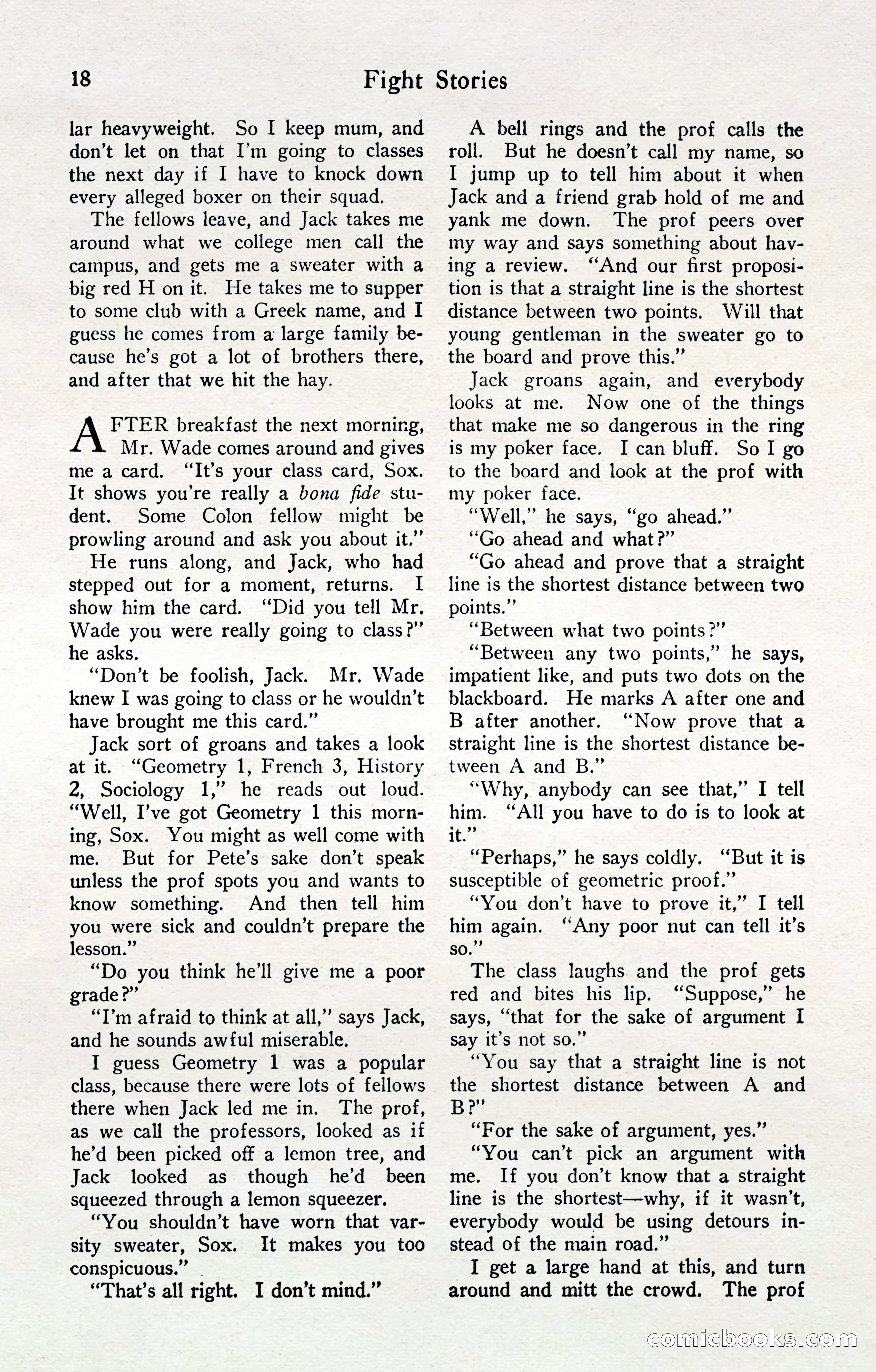 Fight Stories, April 1932 — page 20 of 132