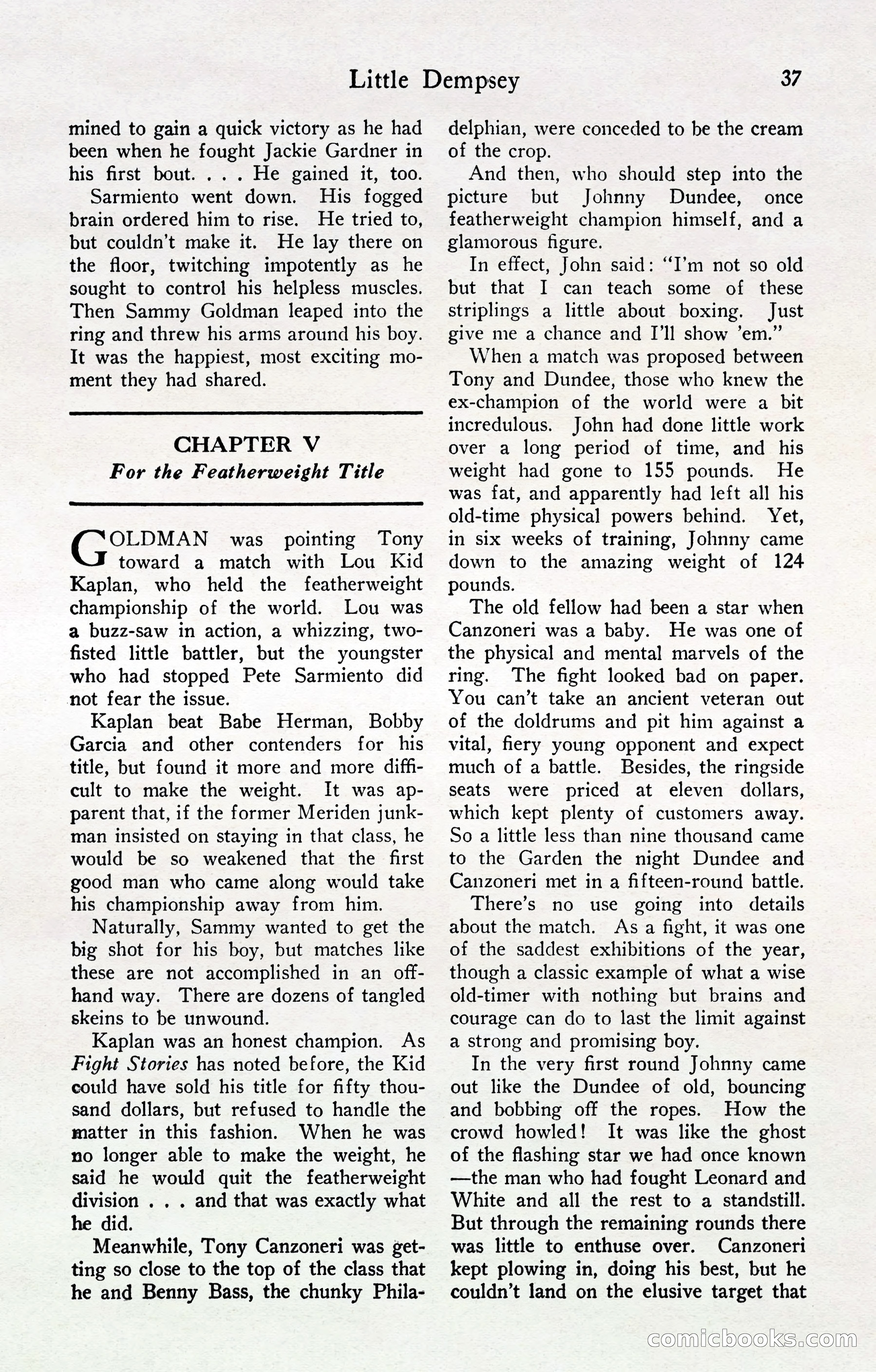 Fight Stories, April 1932 — page 39 of 132