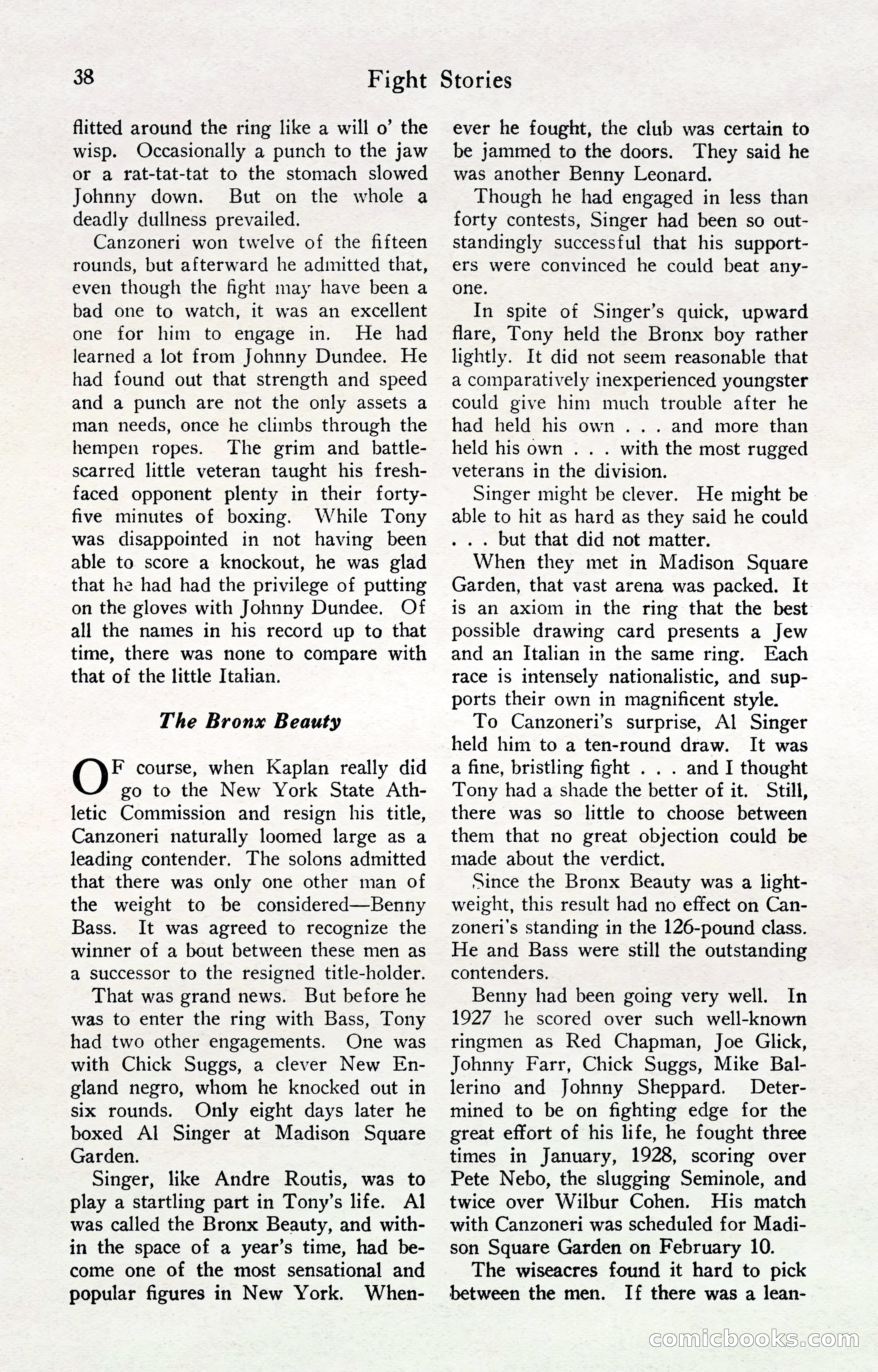 Fight Stories, April 1932 — page 40 of 132
