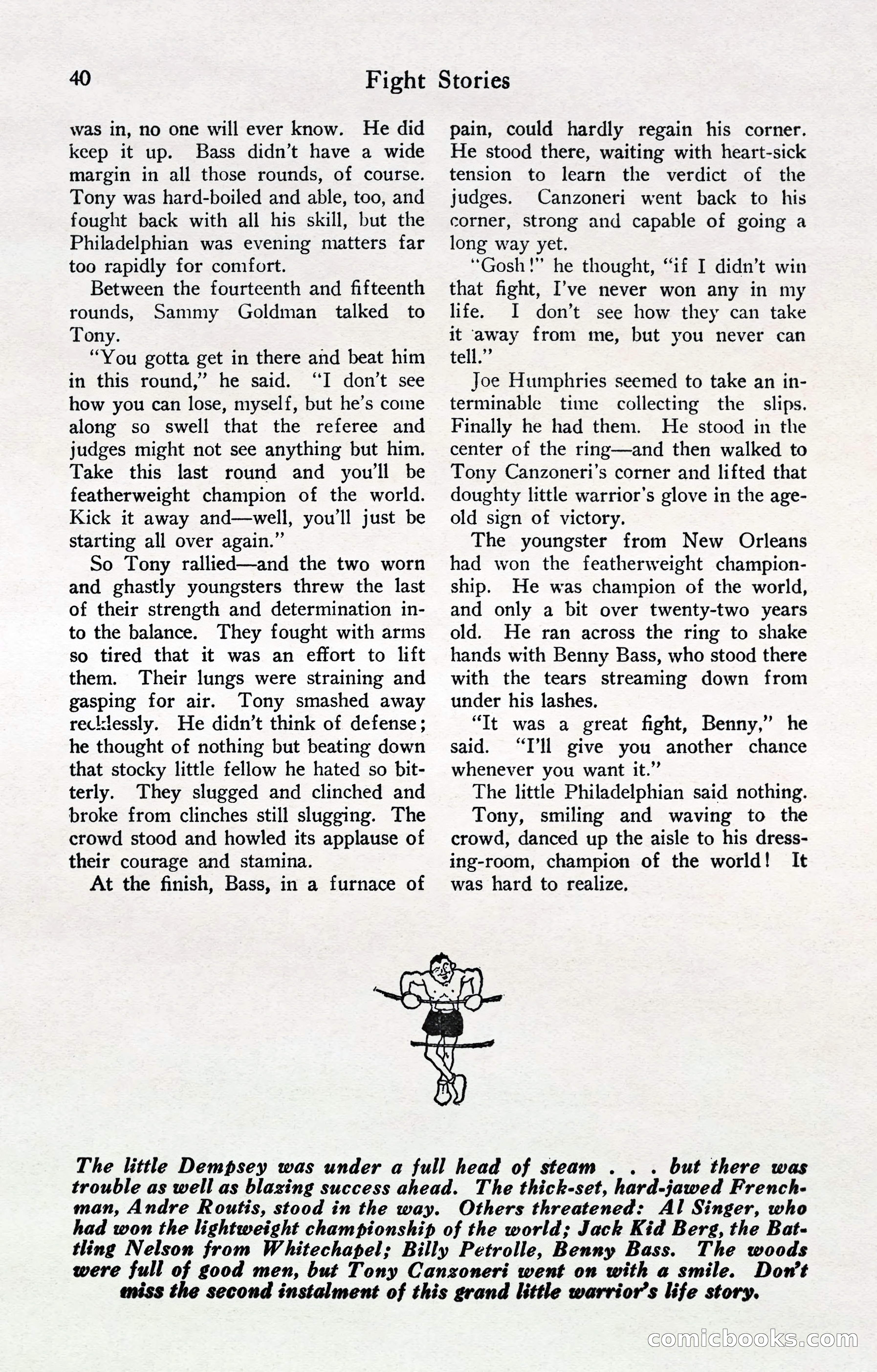 Fight Stories, April 1932 — page 42 of 132