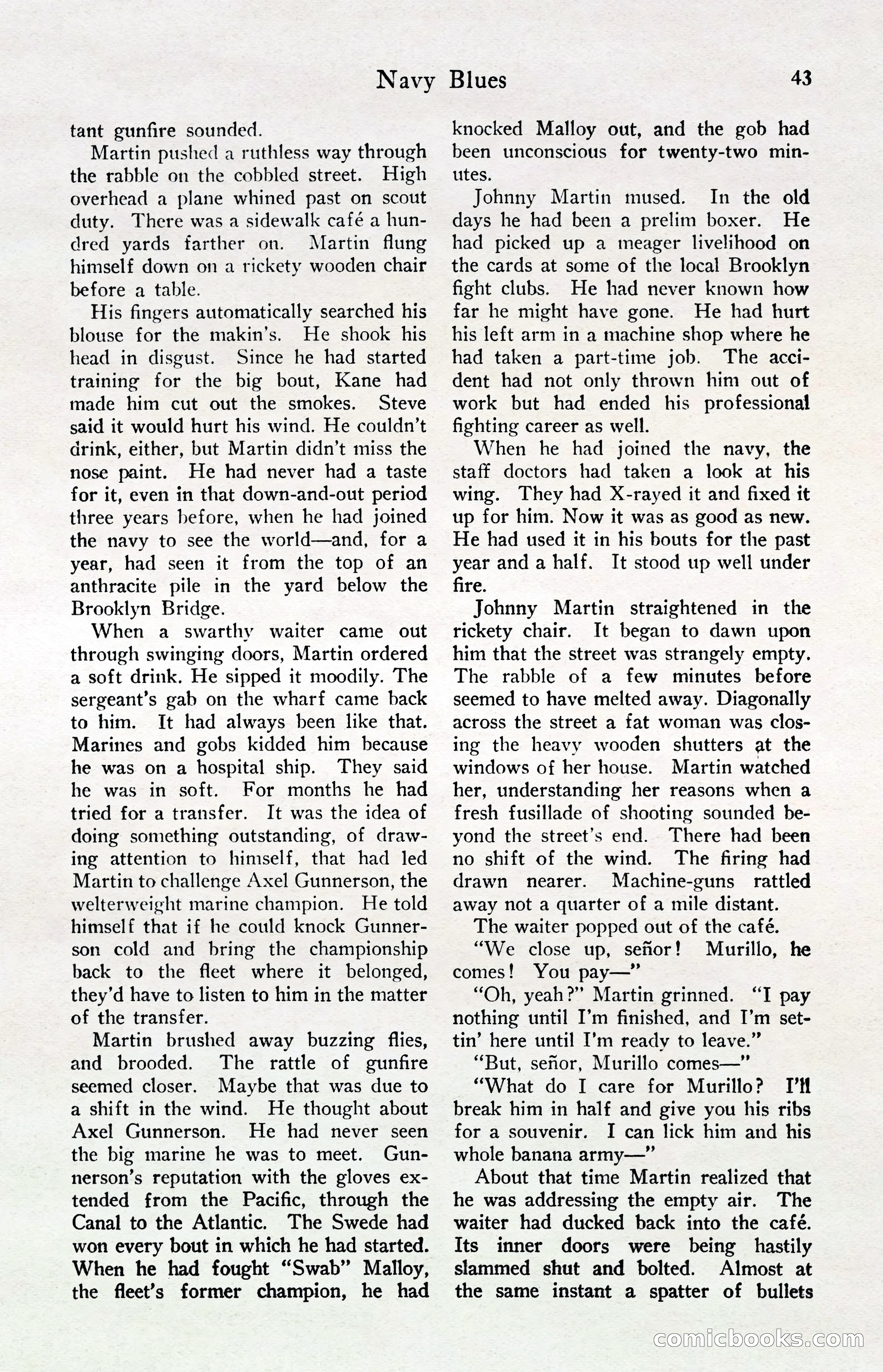 Fight Stories, April 1932 — page 45 of 132