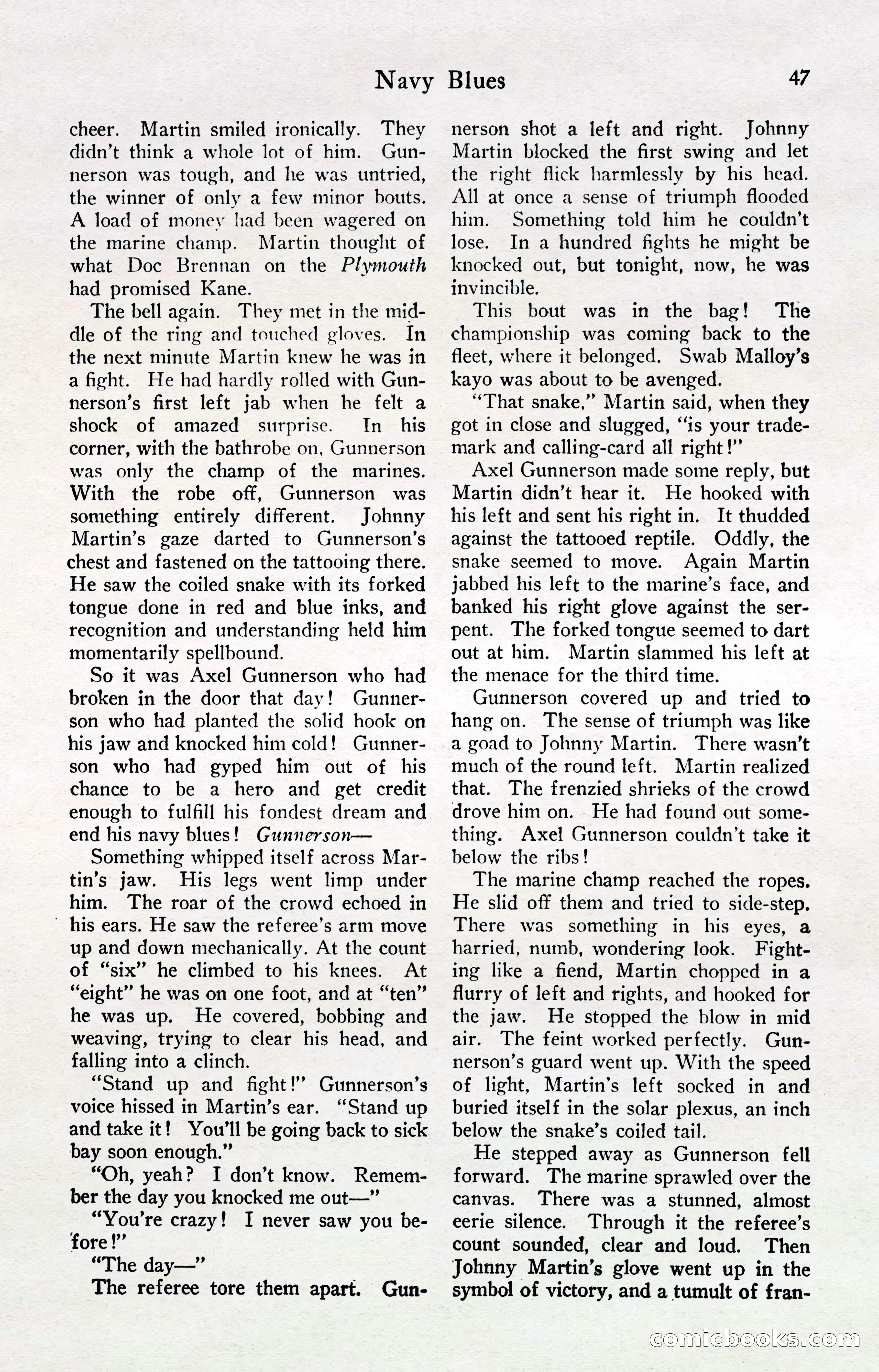Fight Stories, April 1932 — page 49 of 132