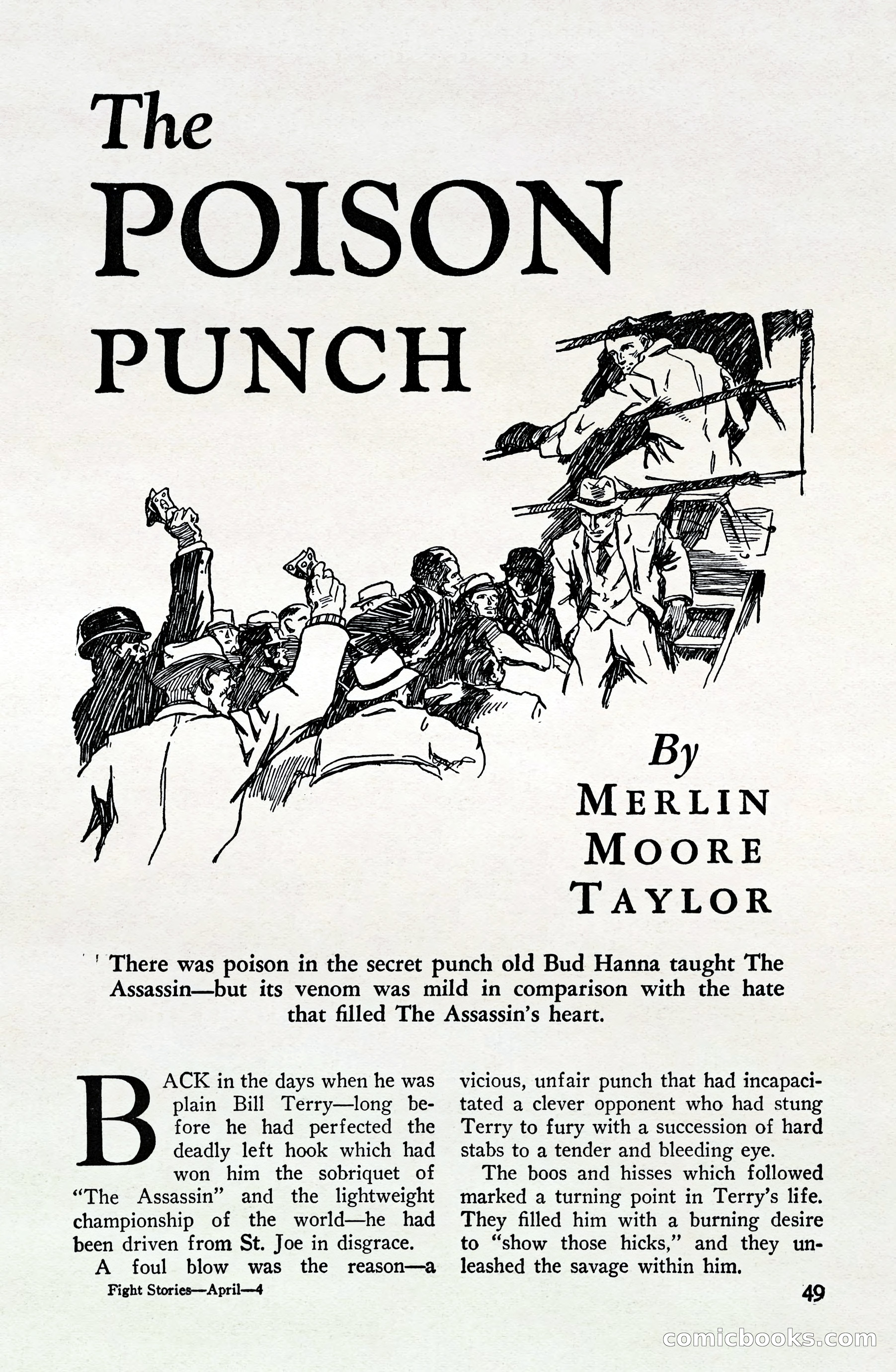 Fight Stories, April 1932 — page 51 of 132