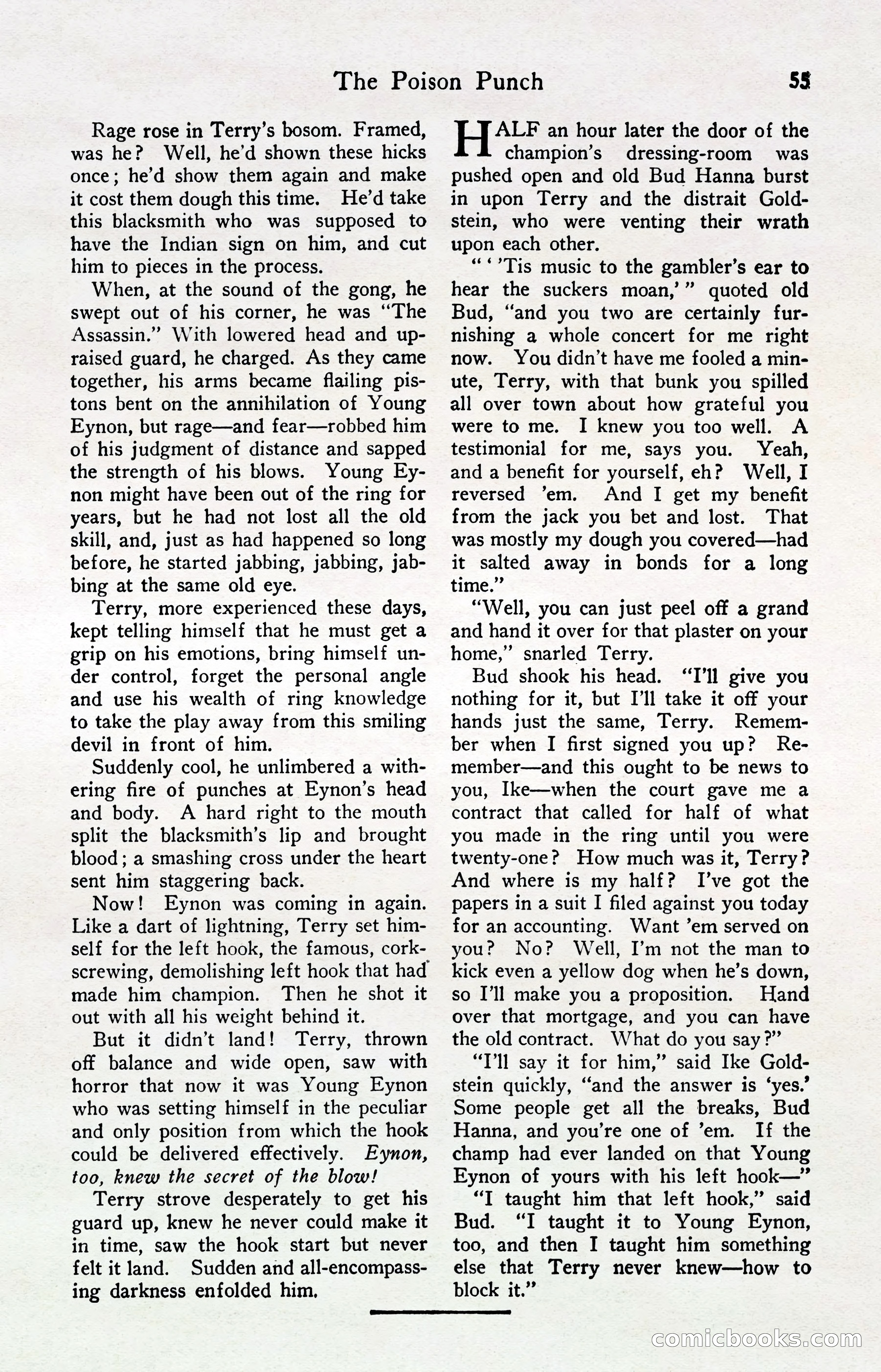Fight Stories, April 1932 — page 57 of 132