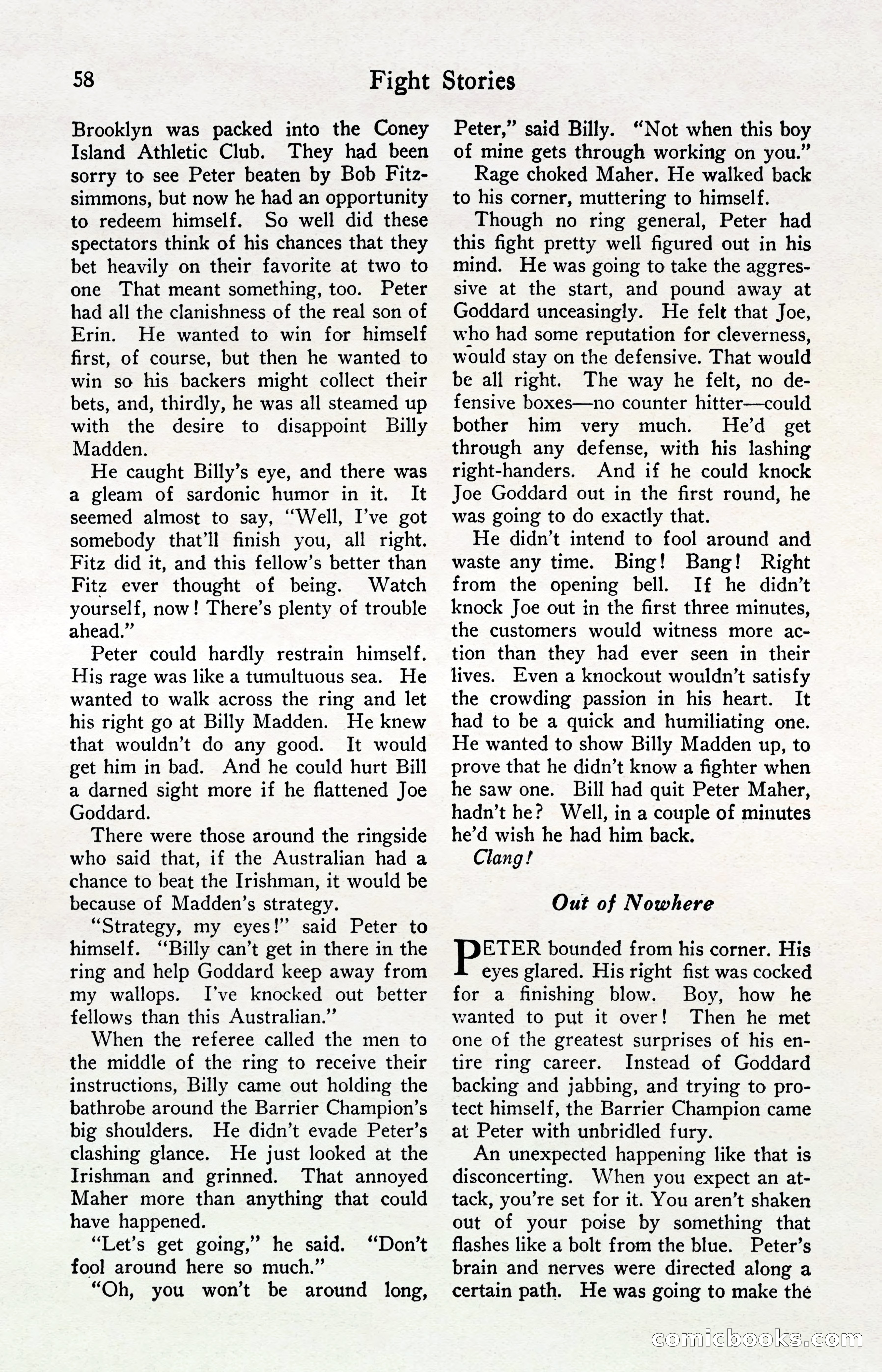 Fight Stories, April 1932 — page 60 of 132