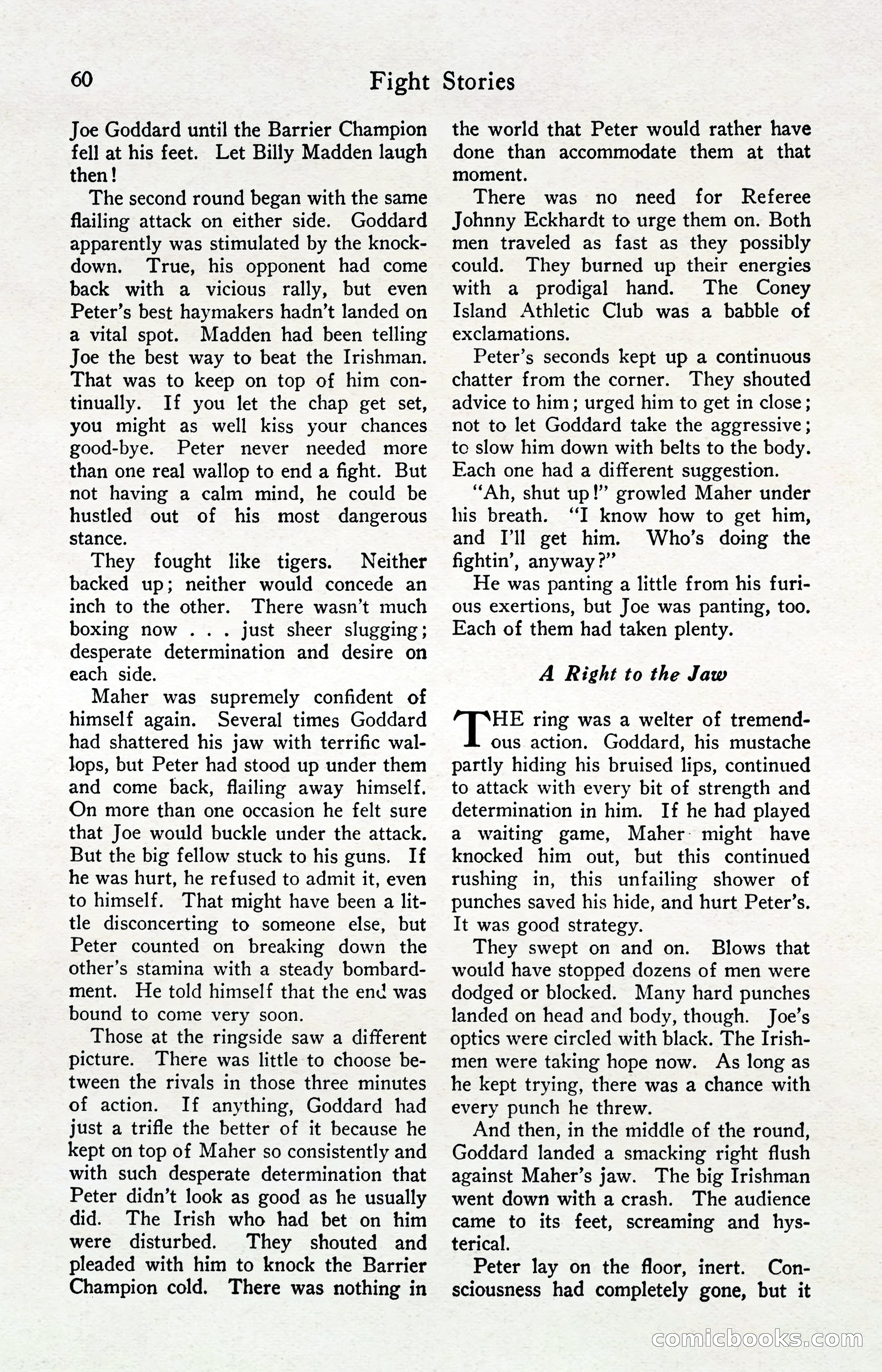 Fight Stories, April 1932 — page 62 of 132