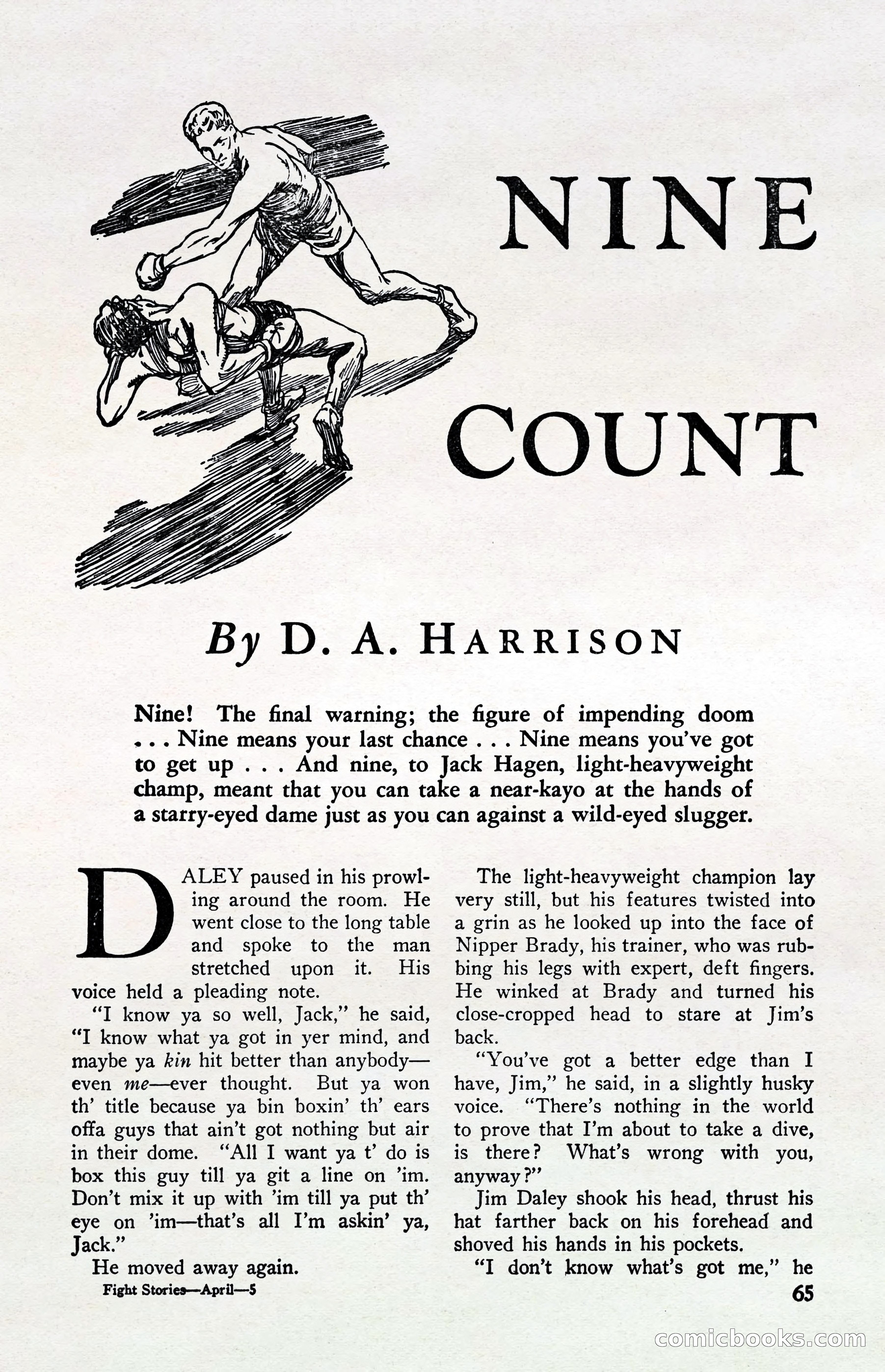 Fight Stories, April 1932 — page 67 of 132